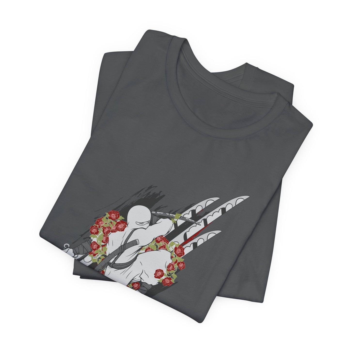 Ninja Samurai Artwork Graphic Unisex Cotton T-Shirt r5
