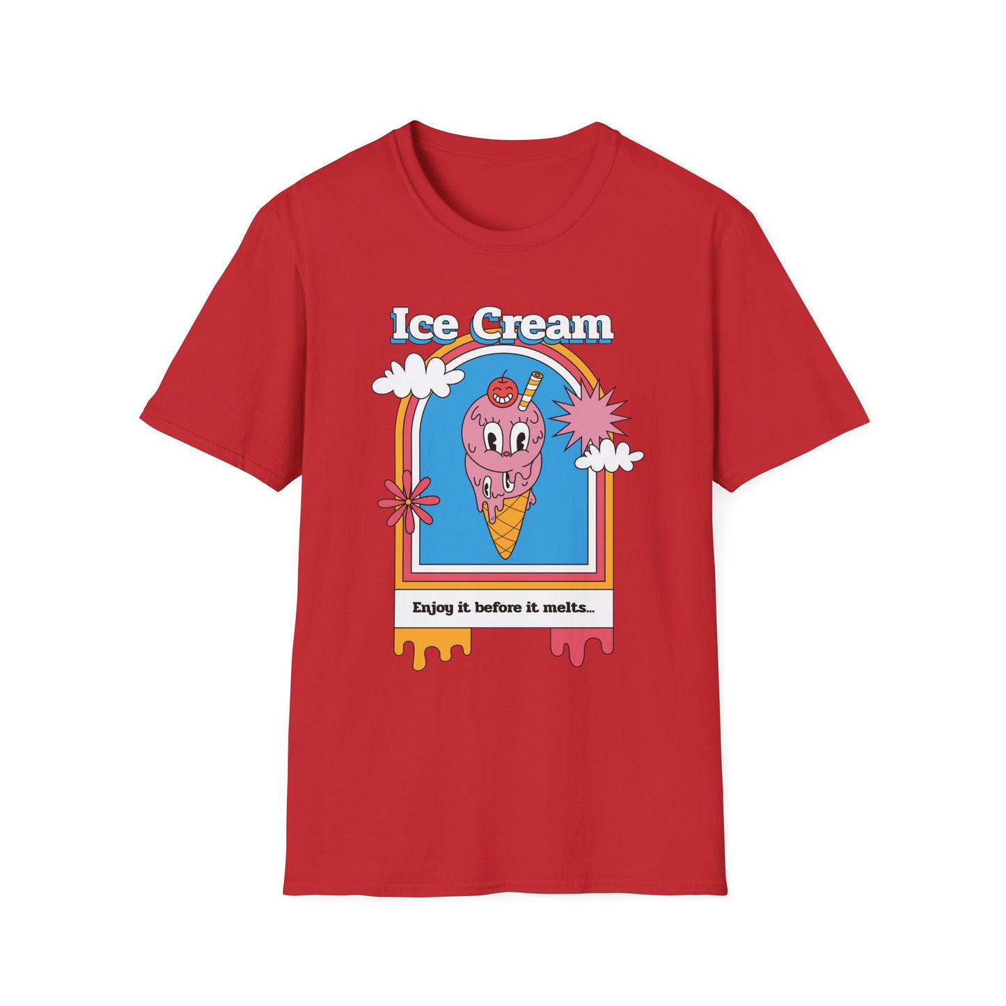 Food Tees, Funny Food T Shirts, Funny T Shirts, Shirt with Food, Junk Food Tees, Shirt with Ice Cream, Ice Cream T-Shirt