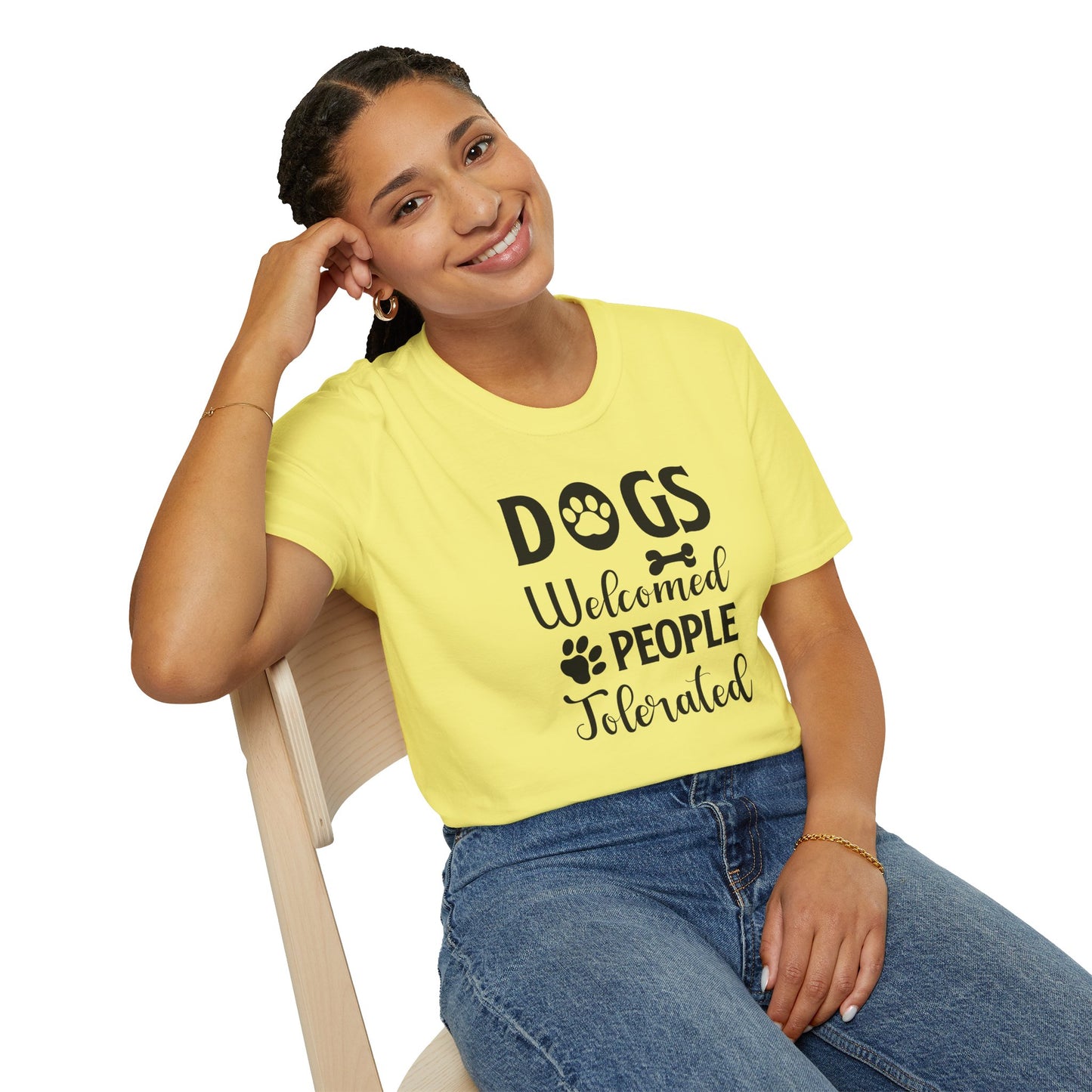 Dog Slogan T Shirts With Funny Words Tee Shirt Featuring Funny Quotes Unisex Gildan Softstyle 64000 Ringspun Cotton
