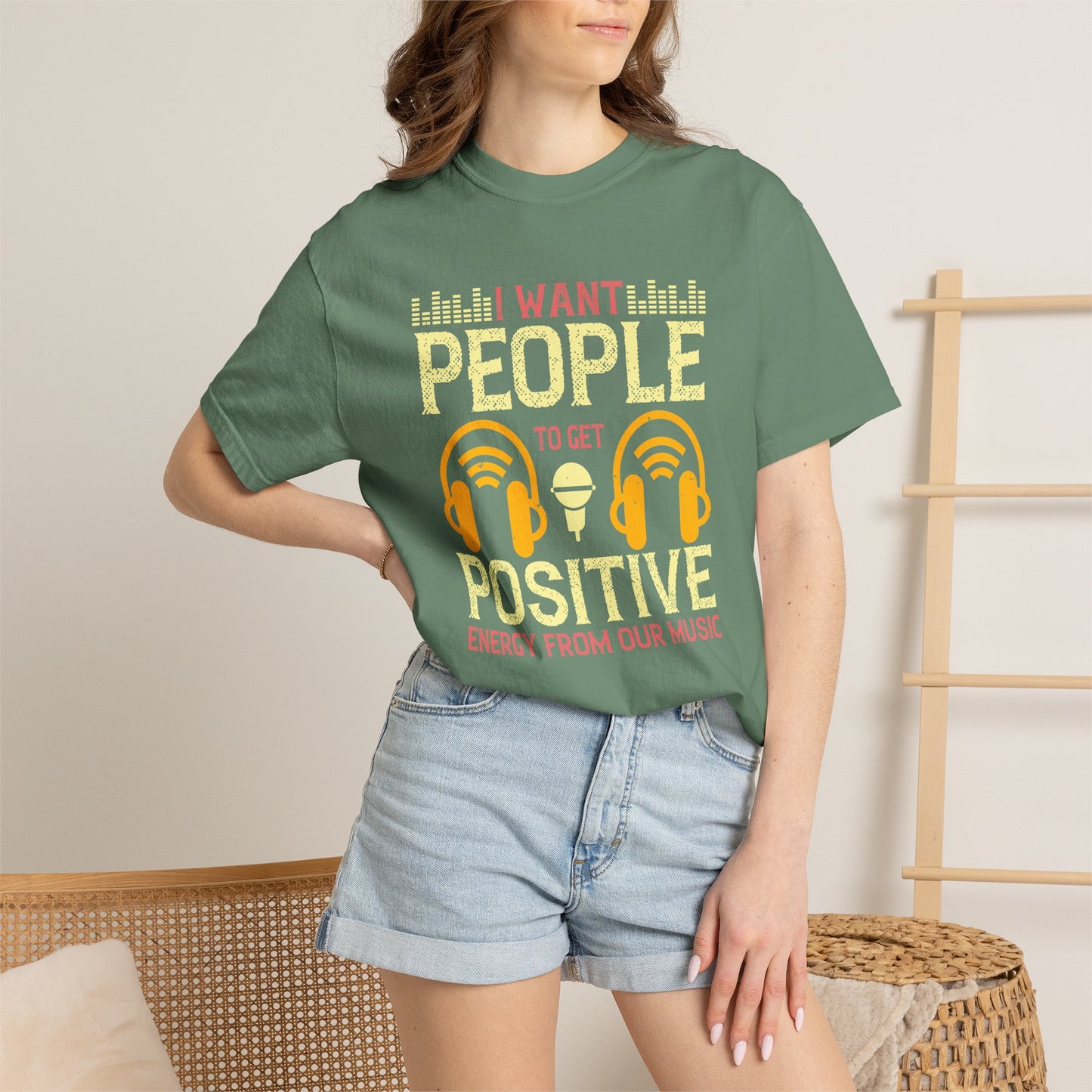 Music Graphic Design Unisex Cotton T-shirt m16