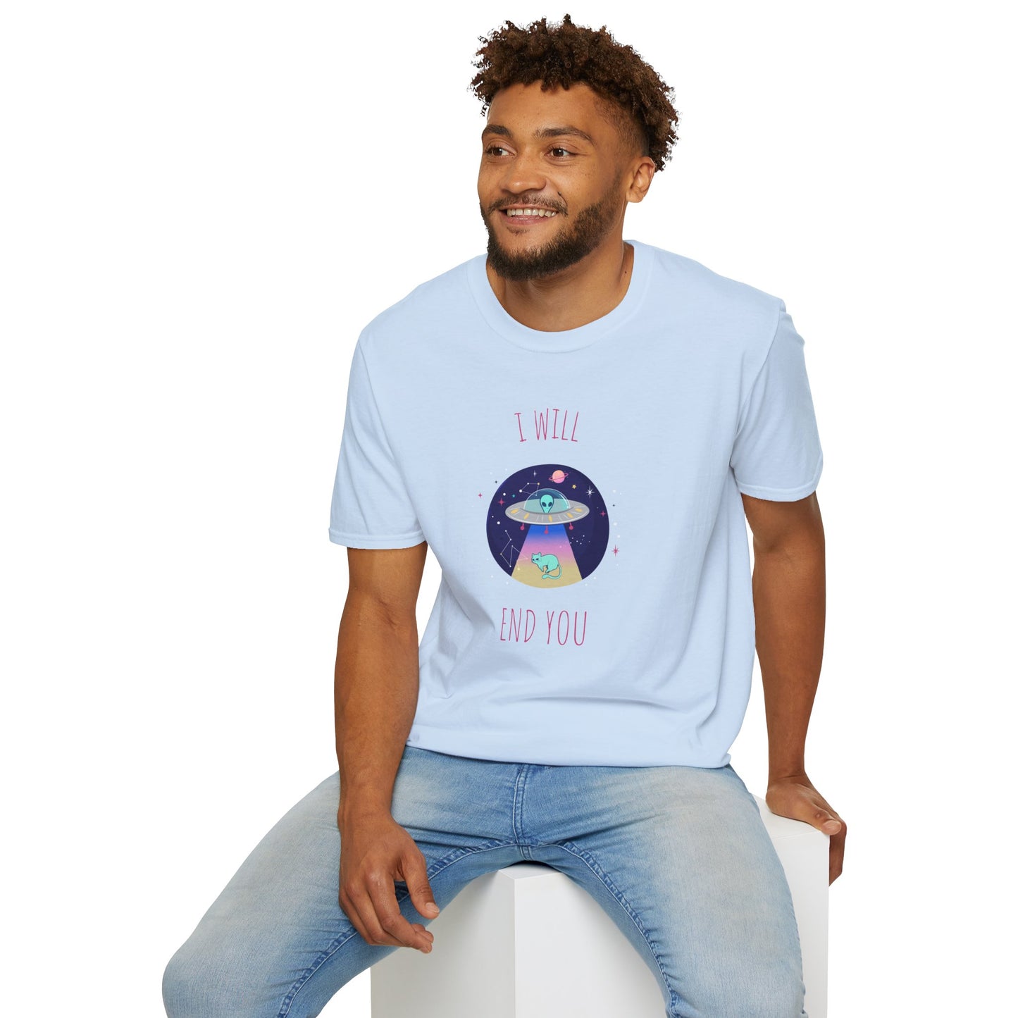 Funny T Shirts UFO Tees Funny Aliens Shirt