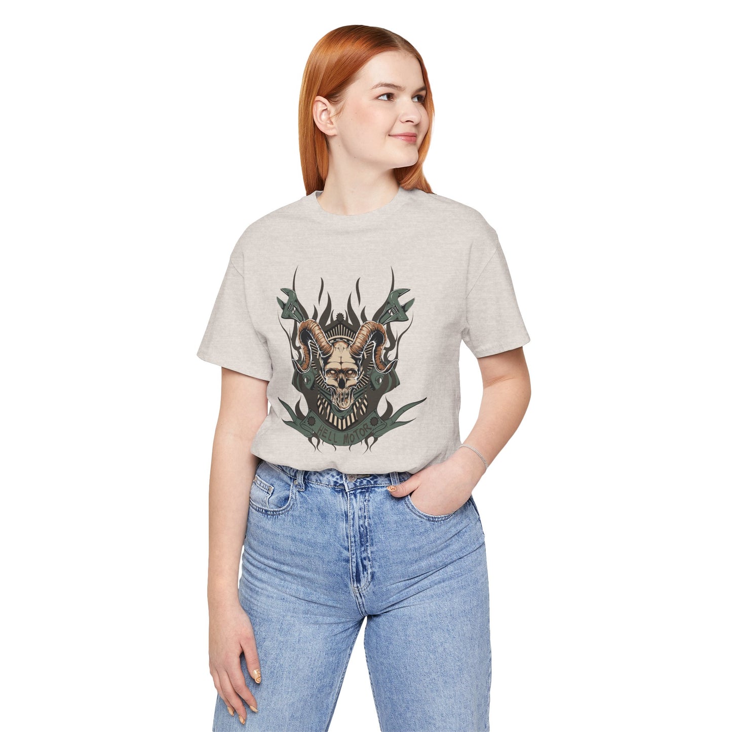 Gothic Skull Graphic Design Unisex Cotton Tee Art-49