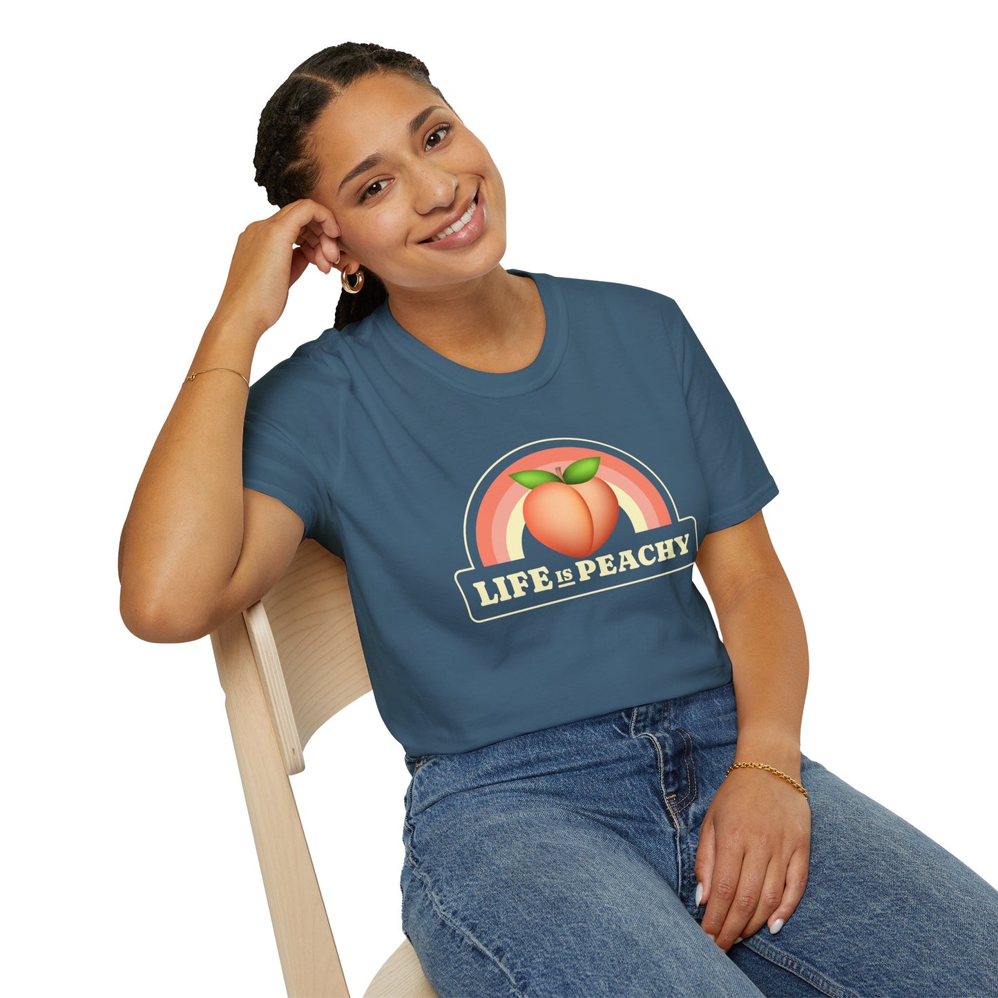 Food Tees, Funny Food T Shirts, Funny T Shirts, Shirt with Fruits, Shirt with Peach