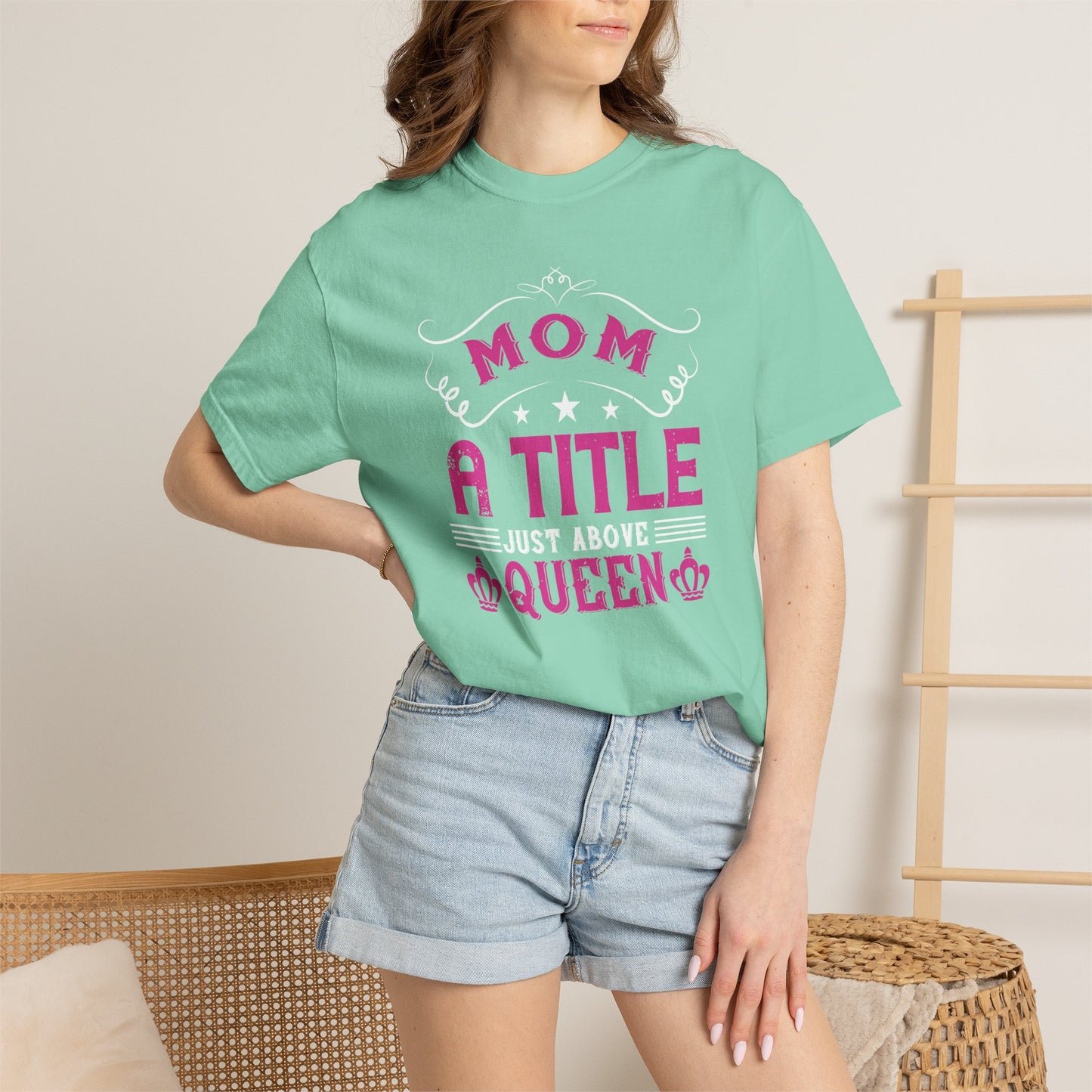 Mom T-shirt Mother Day Mama Tee Unisex Comfort Colors Garment-Dyed Cotton h78