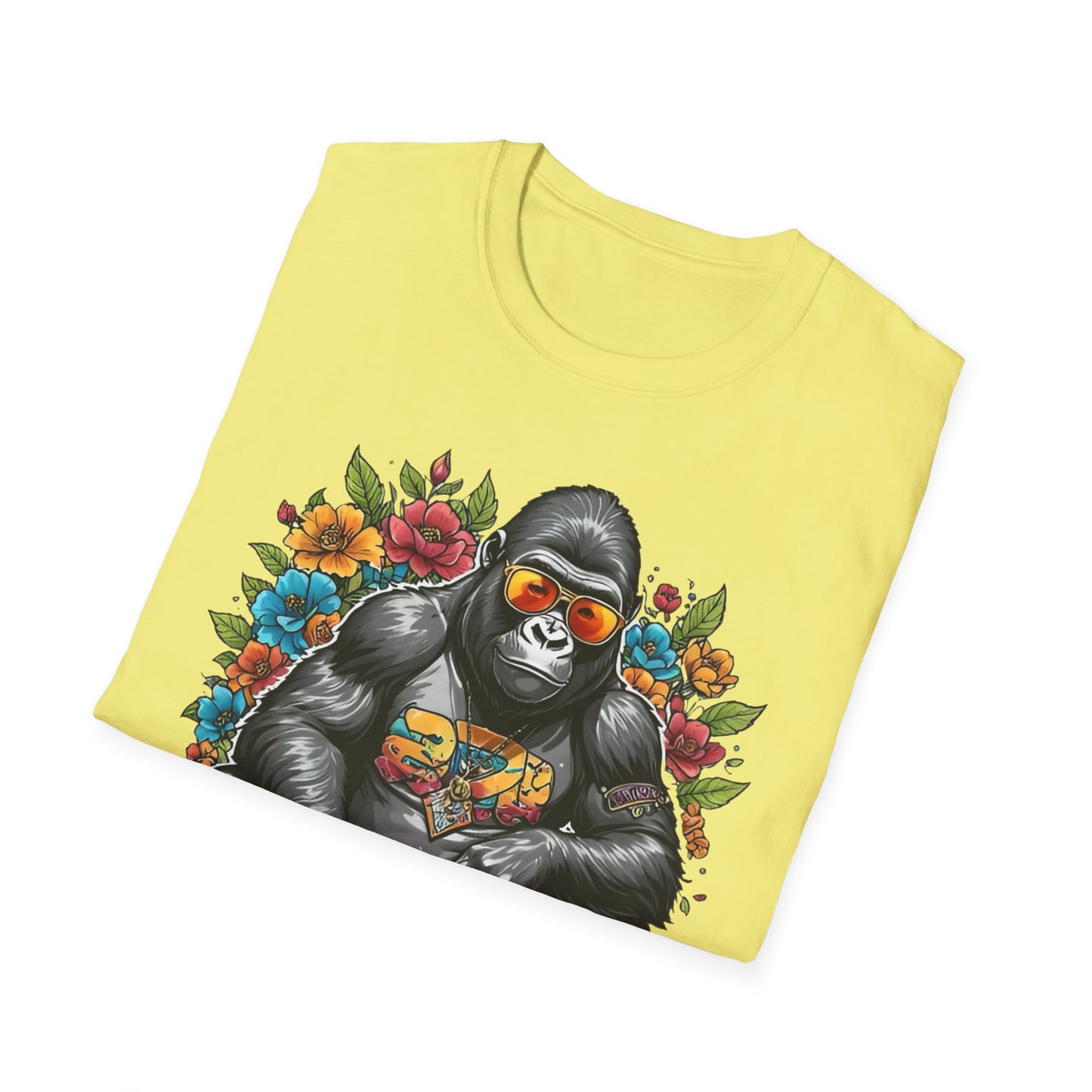 Animals Tees, Funny Animals Shirt, T Shirts with Funny Animals, T-Shirt with Gorilla, Monkey Tees