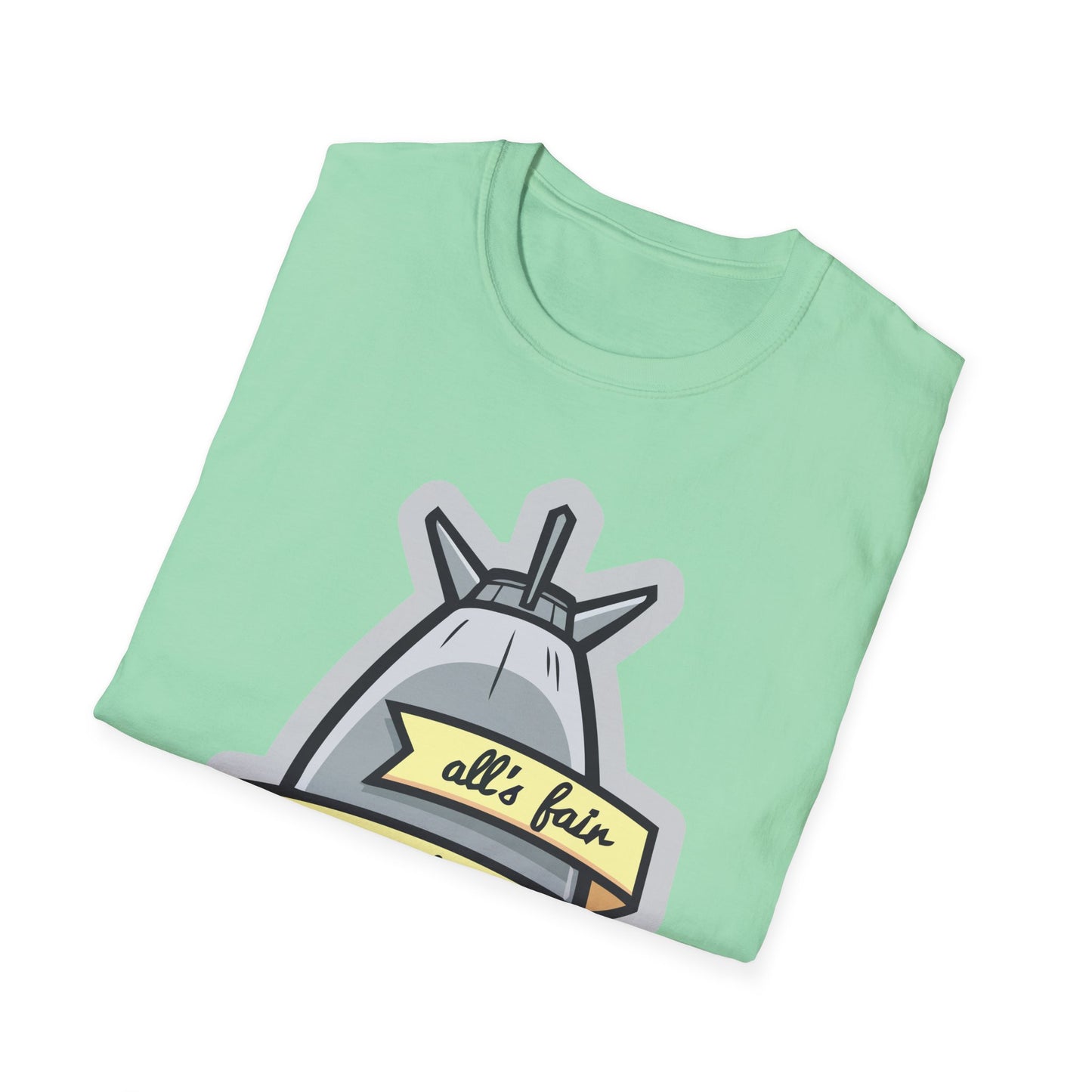 Cartoon T Shirt Animation T Shirt Funny Tee Shirt Unisex Gildan Softstyle 64000 100 Percent Cotton