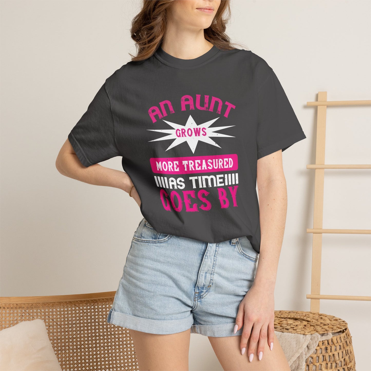 An Aunt T-shirt Mother Day Mama Tee Unisex Comfort Colors Garment-Dyed Cotton h62