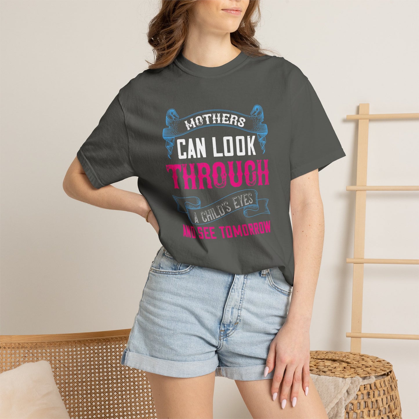 Mom T-shirt Mother Day Mama Tee Unisex Comfort Colors Garment-Dyed Cotton h86
