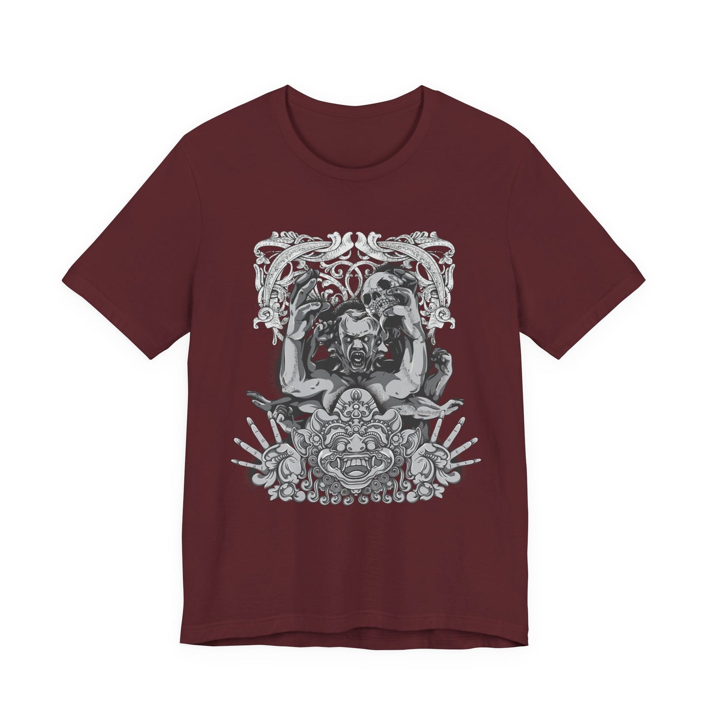 Mask Artwork Illustration Graphic Unisex Cotton T-Shirt r17