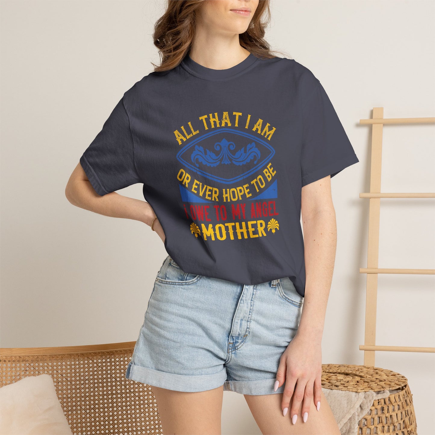Mom T-shirt Mother Day Mama Tee Unisex Comfort Colors Garment-Dyed Cotton h61