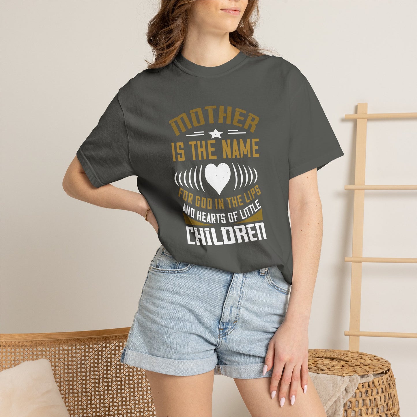 Mom T-shirt Mother Day Mama Tee Unisex Comfort Colors Garment-Dyed Cotton h83