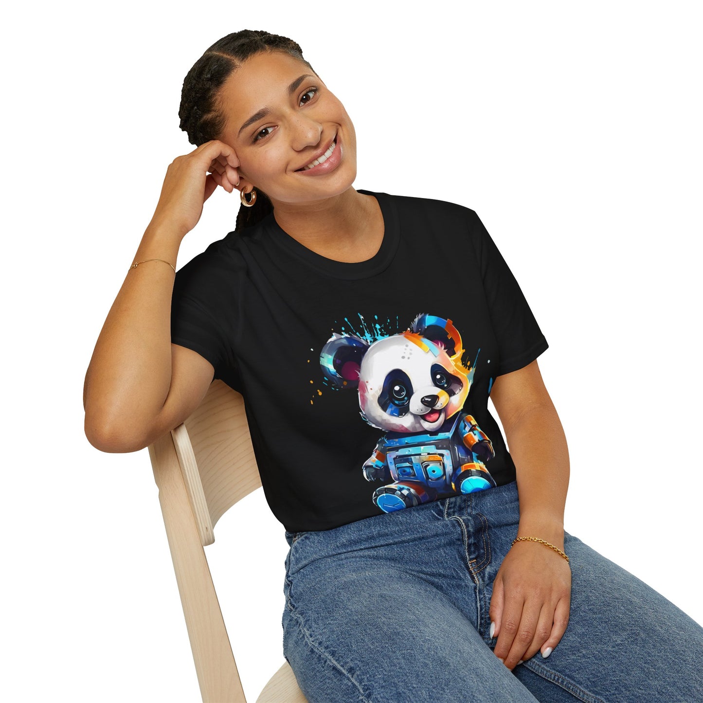 Animals Tees, Funny Animals Shirt, T Shirts with Funny Animals, T-Shirt with Panda, Panda Tees