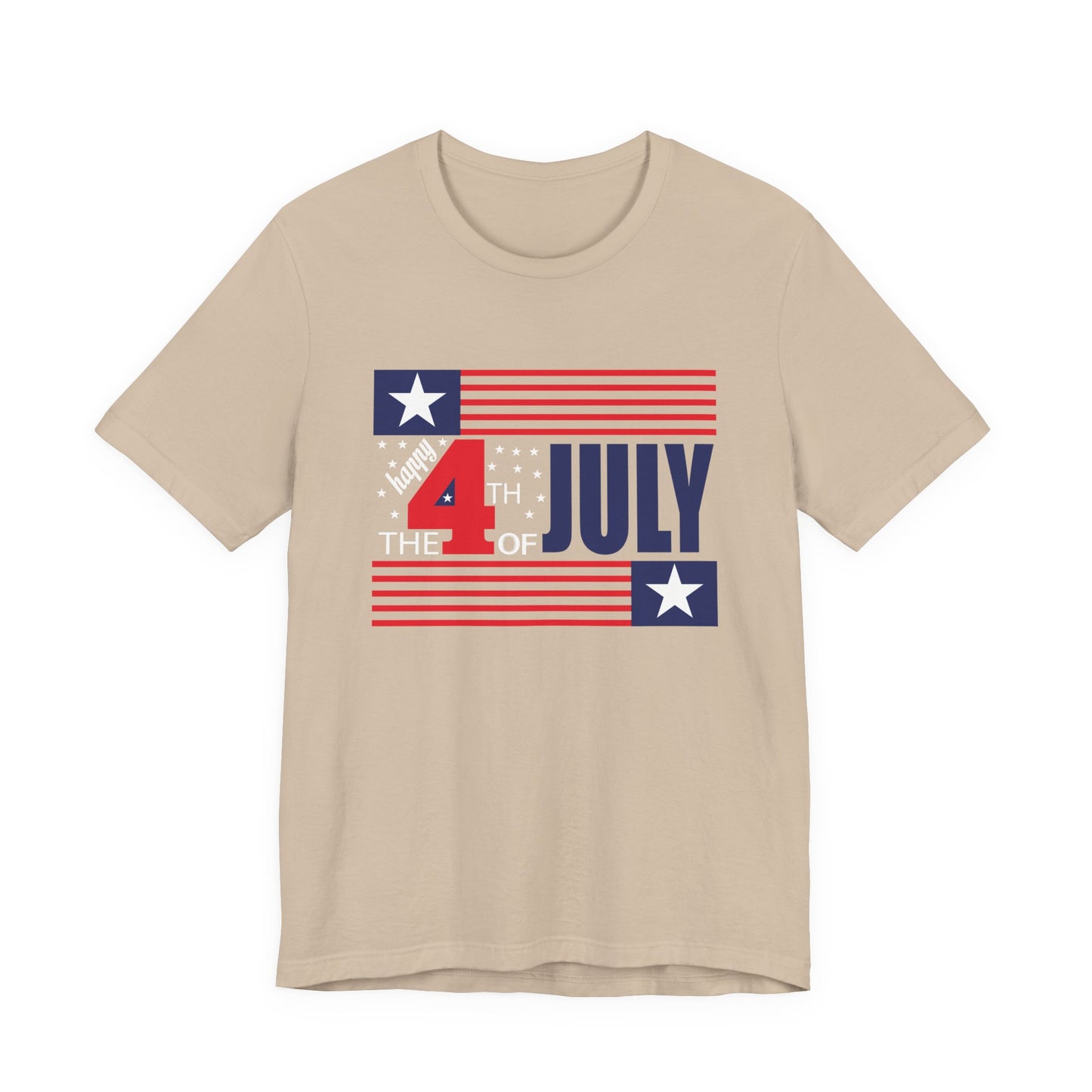 4th of July Flag Independence Day Graphic Unisex Cotton T-Shirt 014