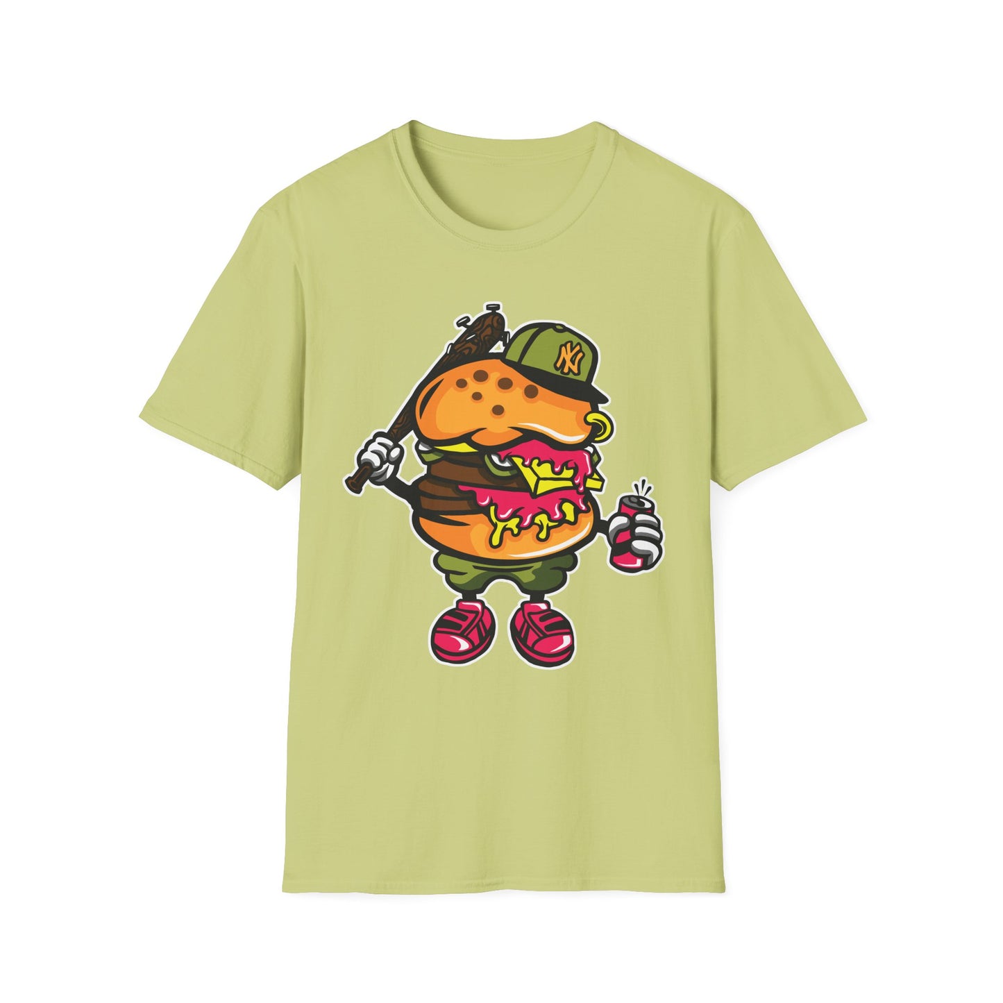 Unisex Cartoon T Shirt Funny Animation Tee Gildan Softstyle 64000 100 Percent Cotton