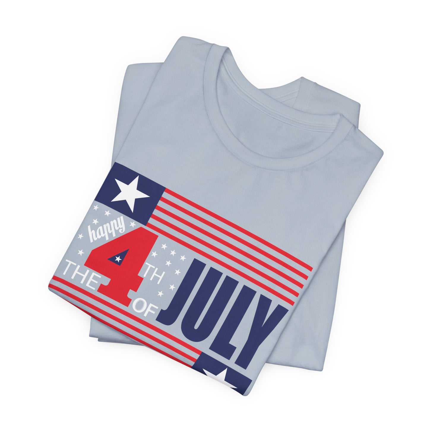 4th of July Flag Independence Day Graphic Unisex Cotton T-Shirt 014
