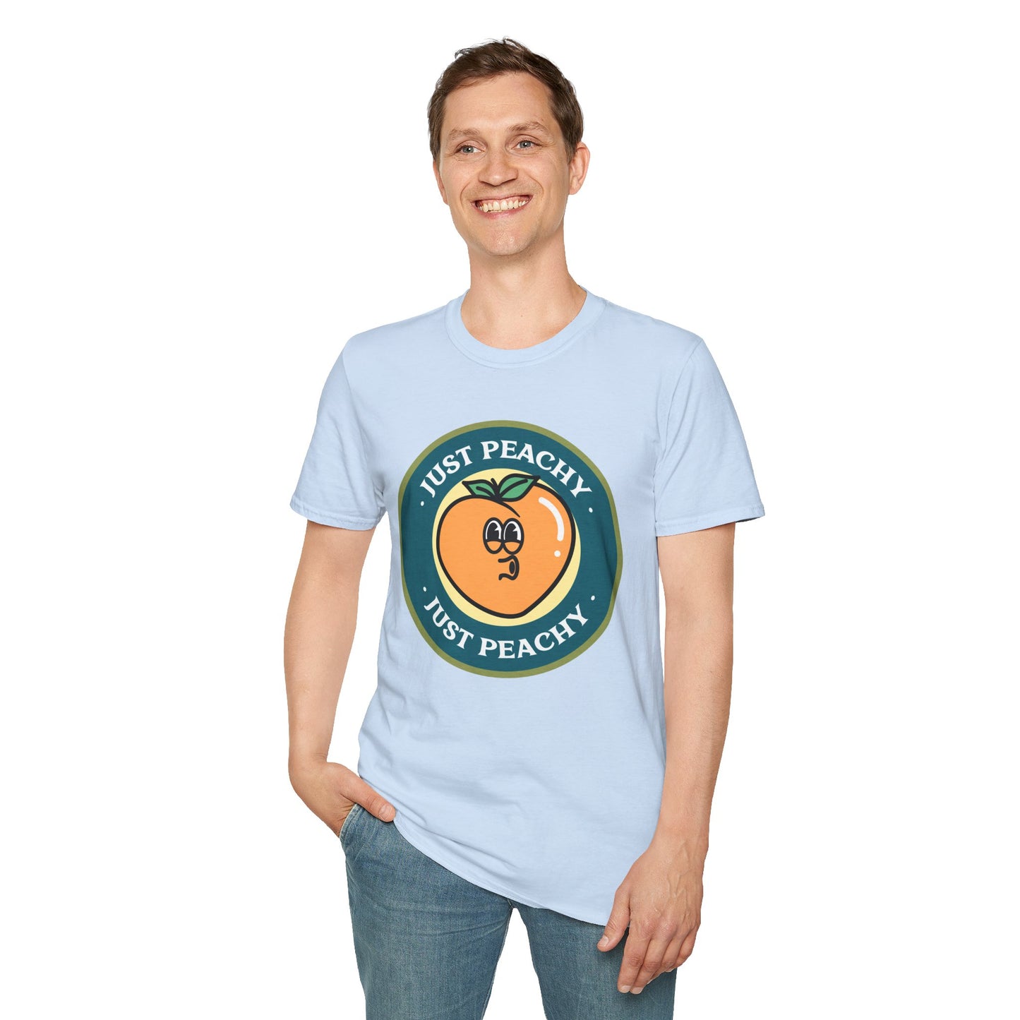 Food Tees, Funny Food T Shirts, Funny T Shirts, Shirt with Fruits, Shirt with Peach
