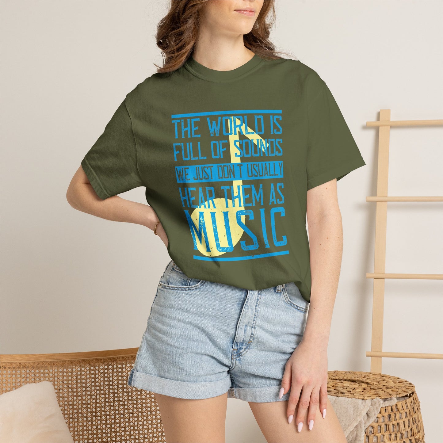 Music Graphic Design Unisex Cotton T-shirt m45