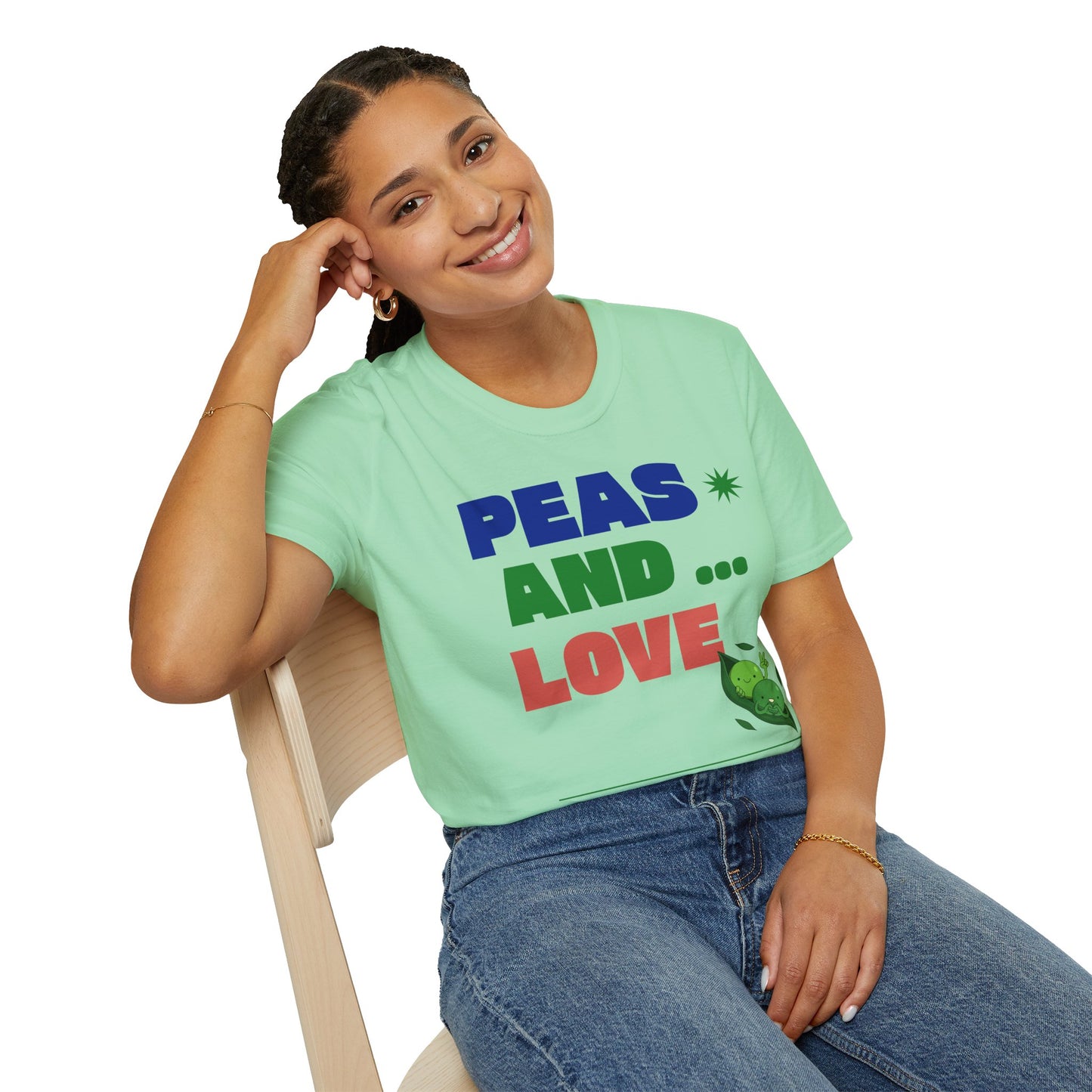 Food Tees, Funny Food T Shirts, Funny T Shirts, Shirt with Vegetables, Shirt with Peas
