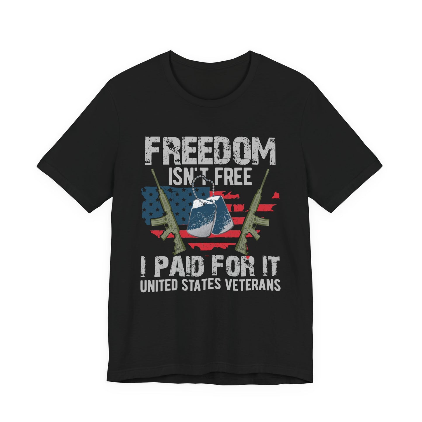 Army Veteran Patriotic Graphic Design Unisex Cotton T-Shirt v20