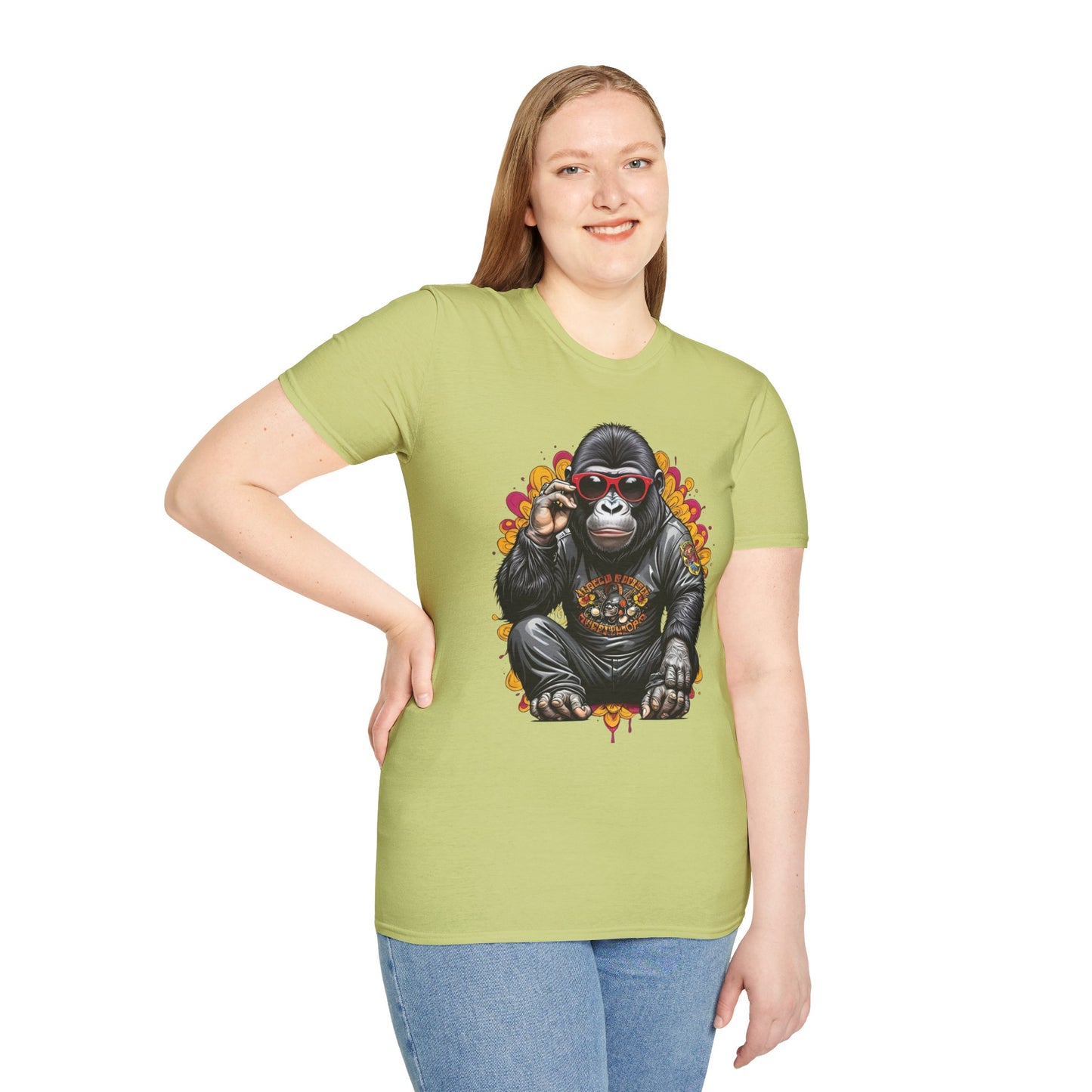 Animals Tees, Funny Animals Shirt, T Shirts with Funny Animals, T-Shirt with Gorilla, Monkey Tees
