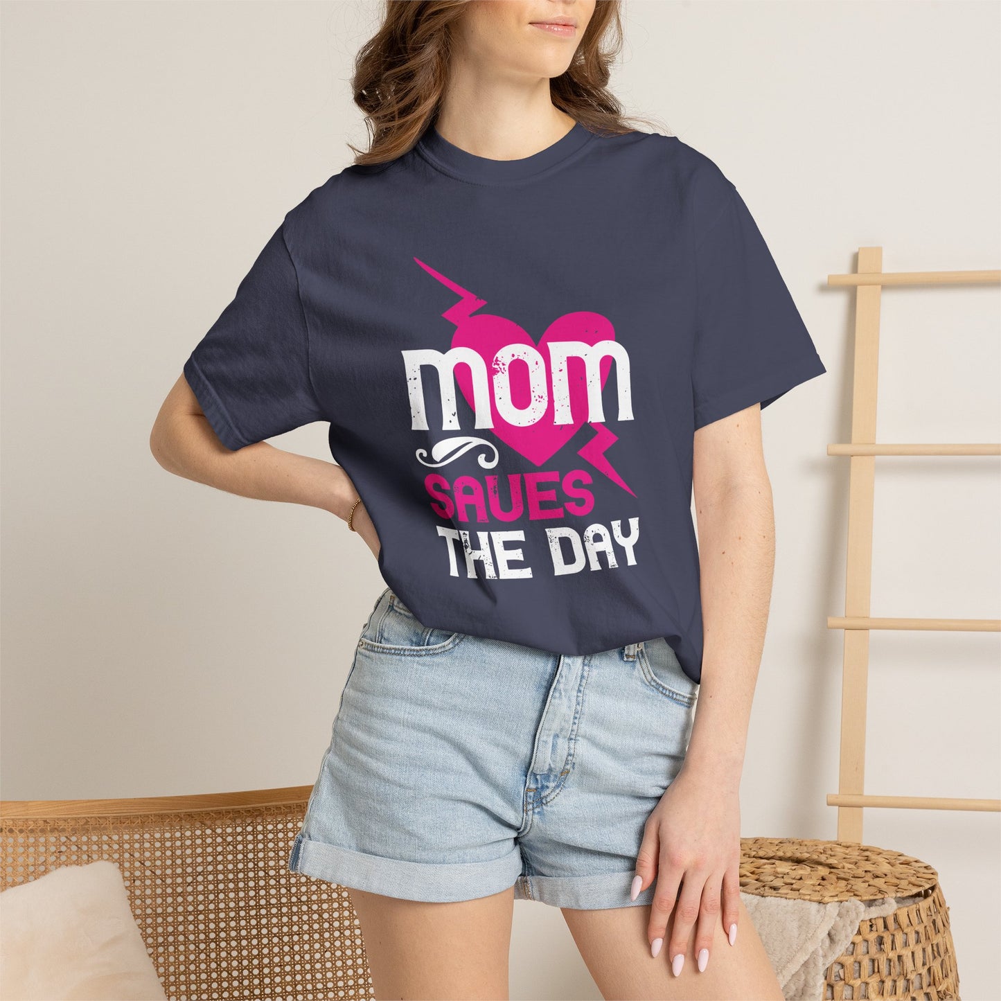 Mom T-shirt Mother Day Mama Tee Unisex Comfort Colors Garment-Dyed Cotton h80