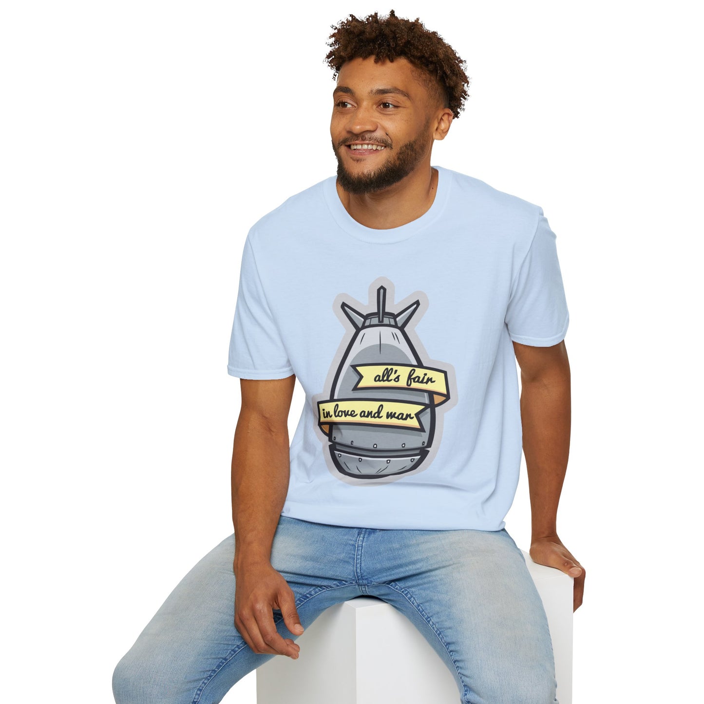 Cartoon T Shirt Animation T Shirt Funny Tee Shirt Unisex Gildan Softstyle 64000 100 Percent Cotton