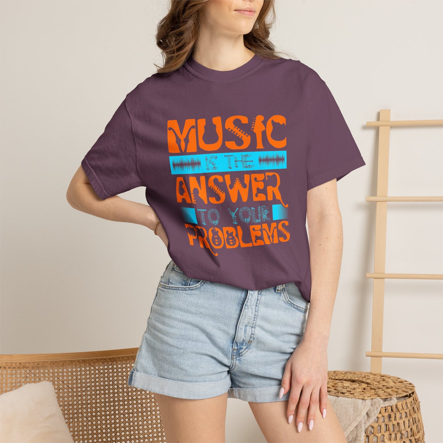 Music Graphic Design Unisex Cotton T-shirt 073