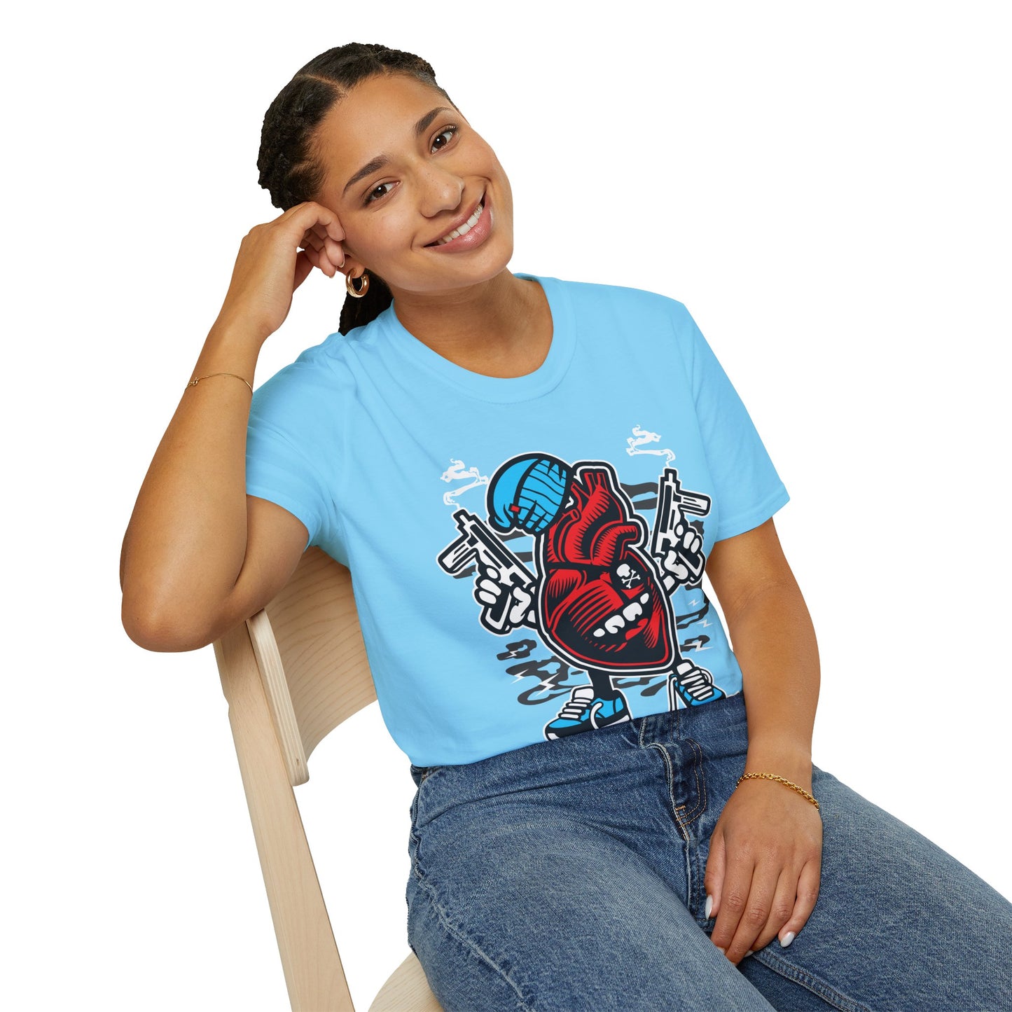 Cartoon T Shirt Animation T Shirt Funny Tee Unisex Gildan Softstyle 64000 100 Percent Cotton