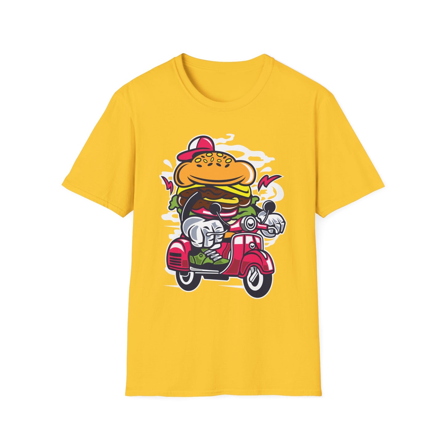 Cartoon T Shirt Animation Tee Funny Unisex Softstyle Gildan 64000 100 Percent Ring Spun Cotton