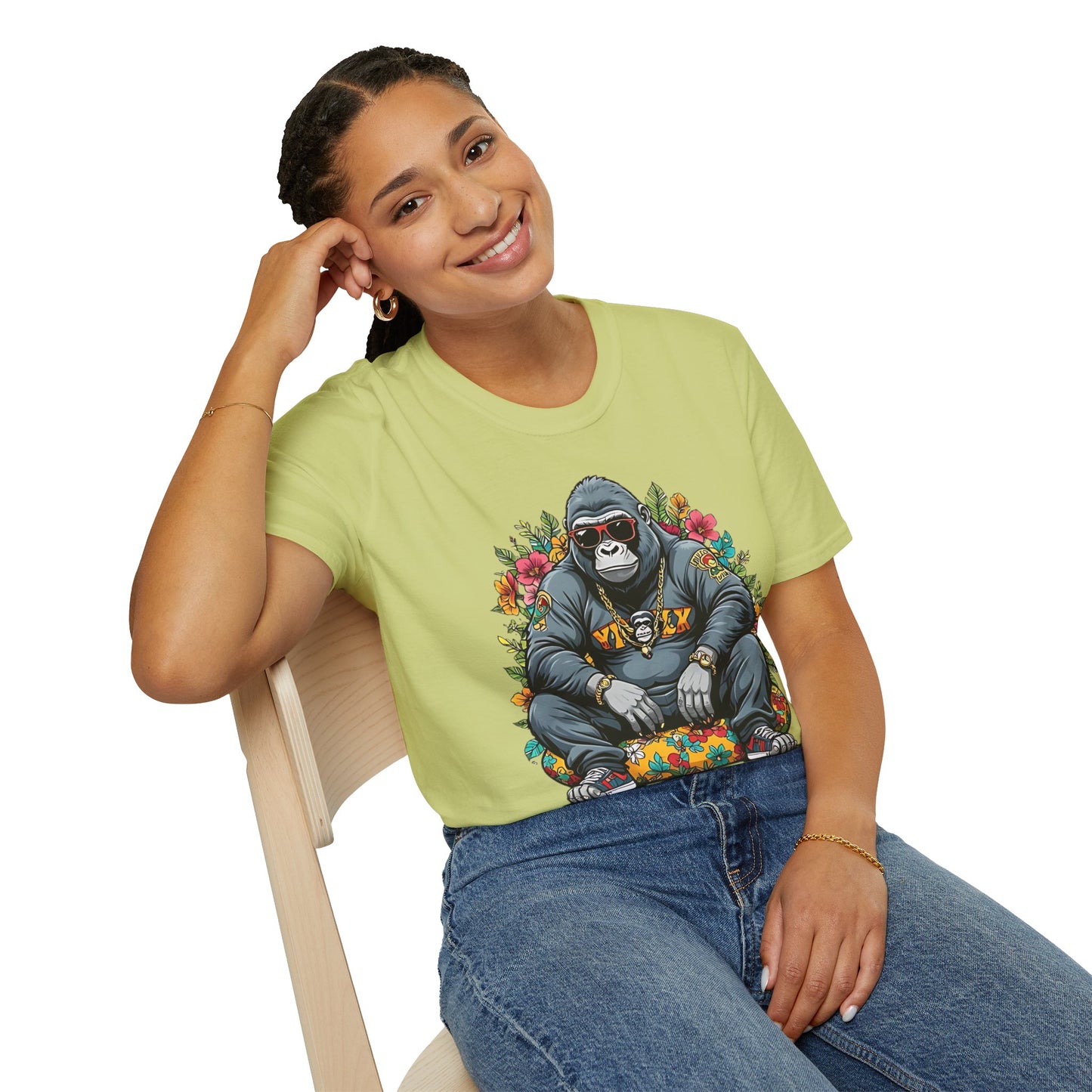 Animals Tees, Funny Animals Shirt, T Shirts with Funny Animals, T-Shirt with Gorilla, Monkey Tees