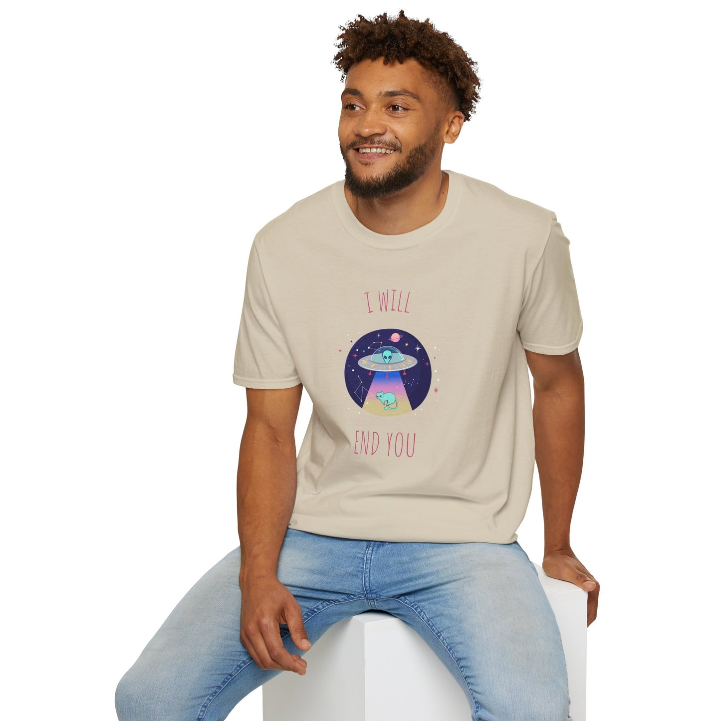 Funny T Shirts UFO Tees Funny Aliens Shirt