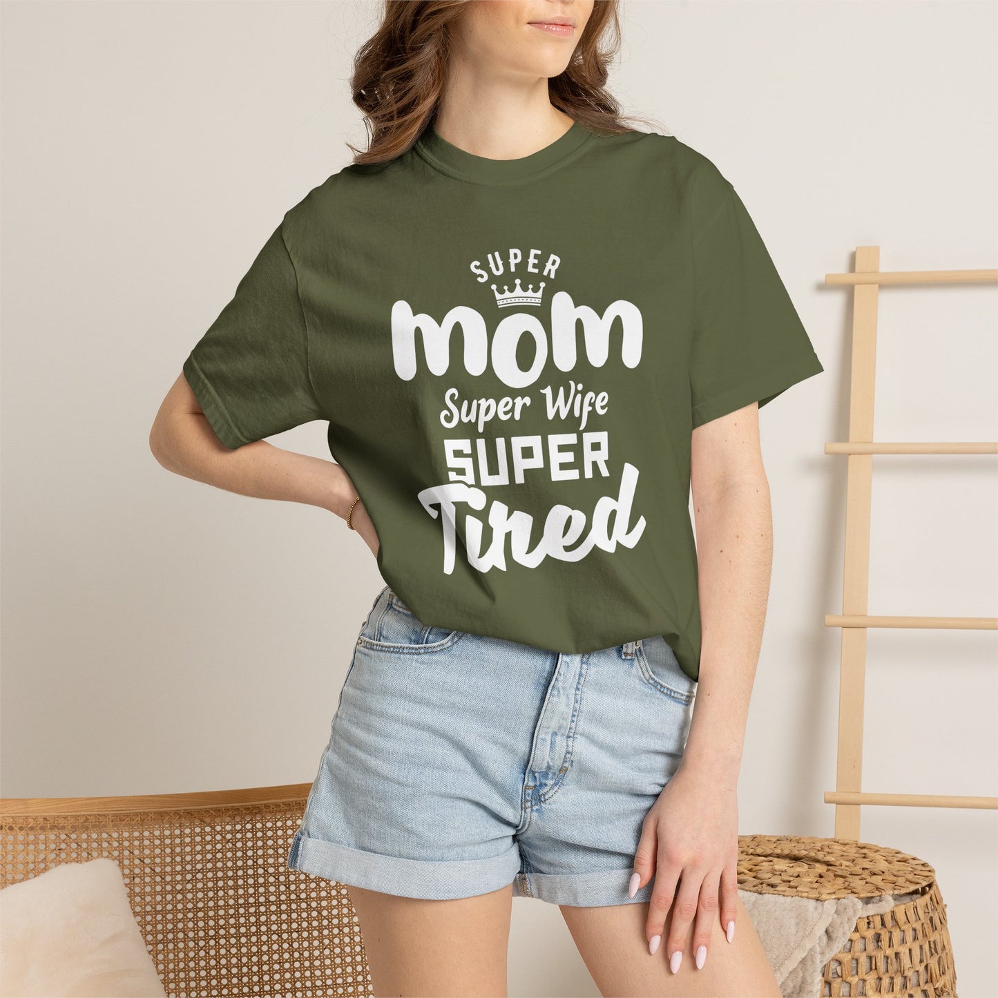 Mom T-shirt Mother's Day Mama Tee Unisex Comfort Colors Garment-Dyed Cotton h45