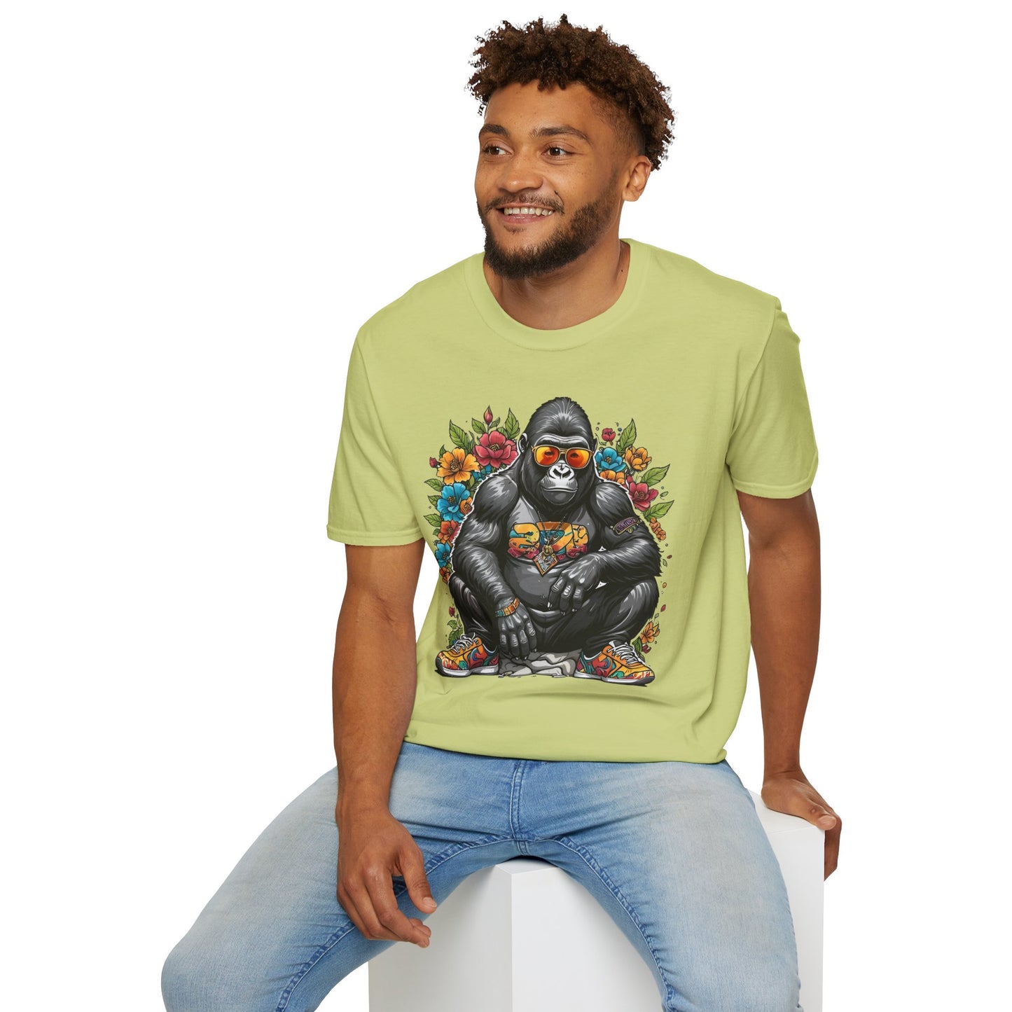 Animals Tees, Funny Animals Shirt, T Shirts with Funny Animals, T-Shirt with Gorilla, Monkey Tees