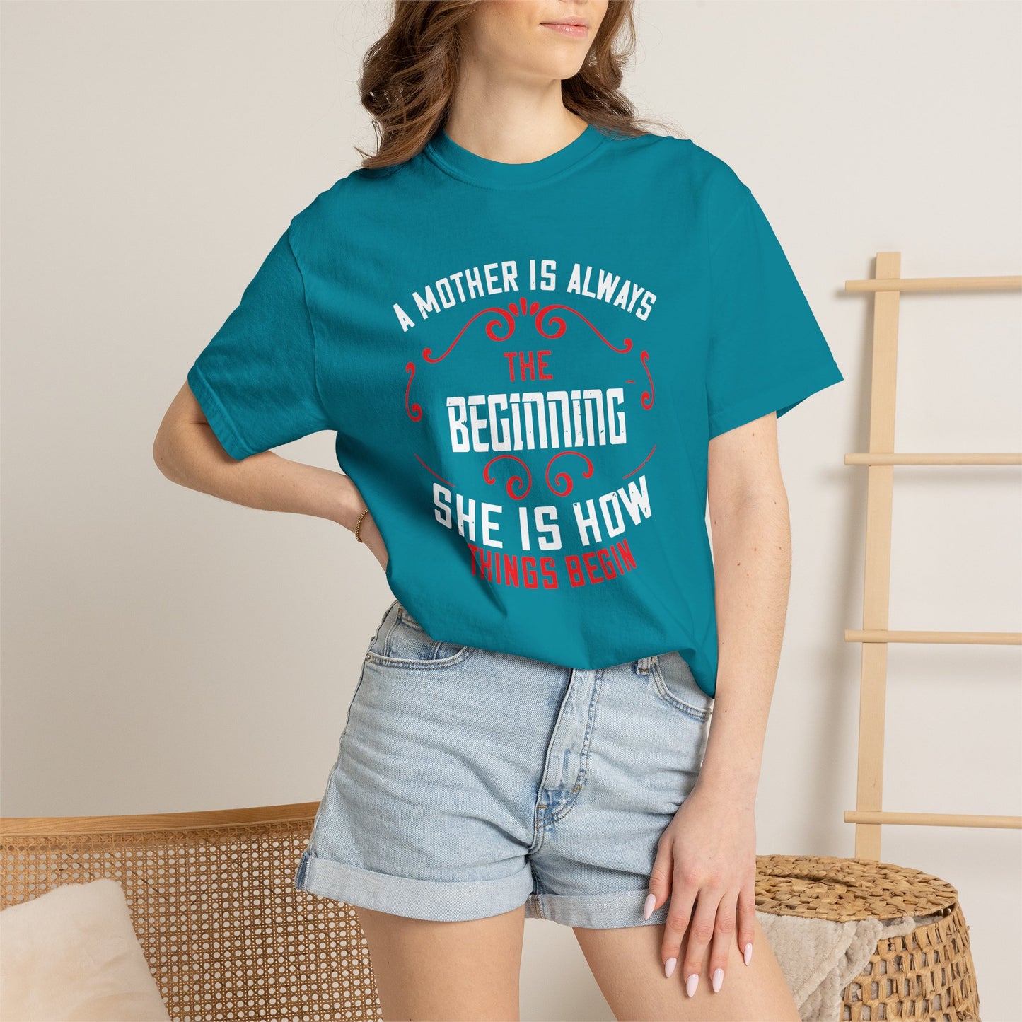 Mom T-shirt Mother Day Mama Tee Unisex Comfort Colors Garment-Dyed Cotton h53