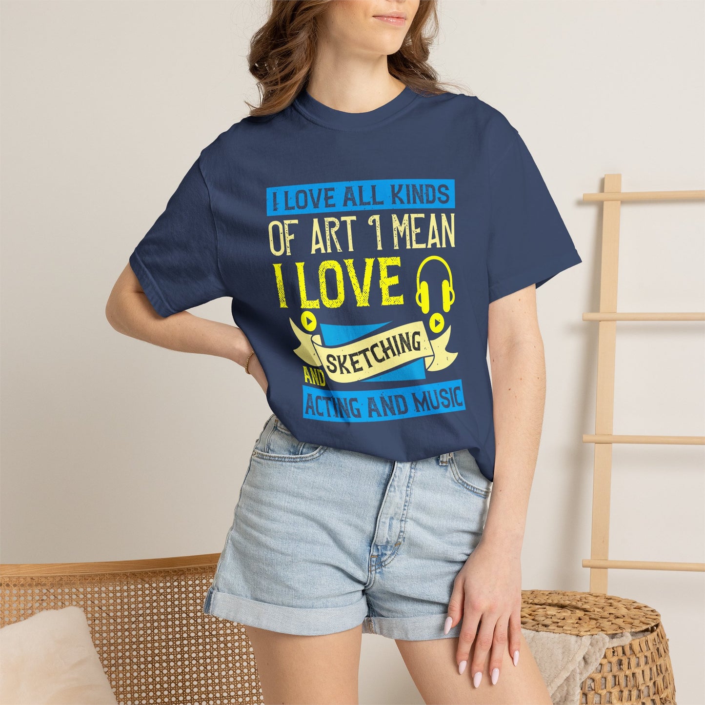Music Graphic Design Unisex Cotton T-shirt m10