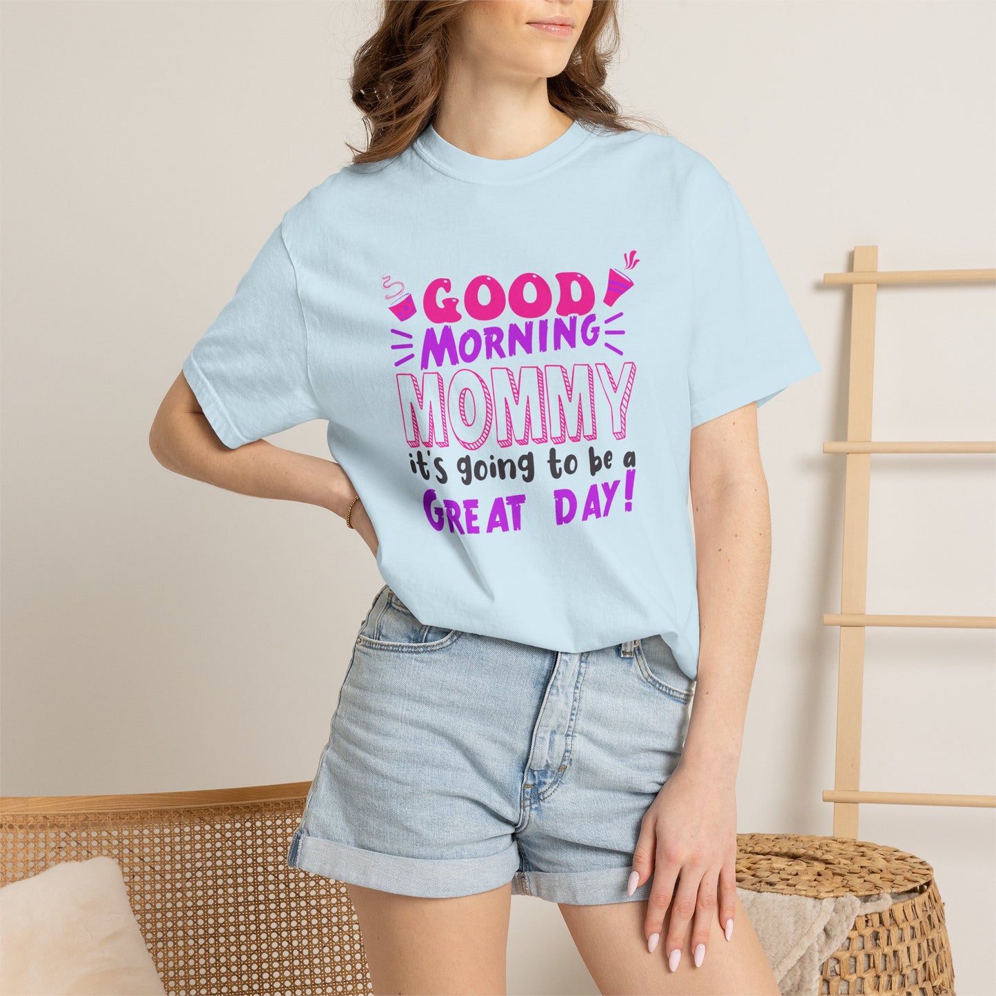 Mom T-shirt Mother's Day Mama Tee Unisex Comfort Colors Garment-Dyed Cotton h41
