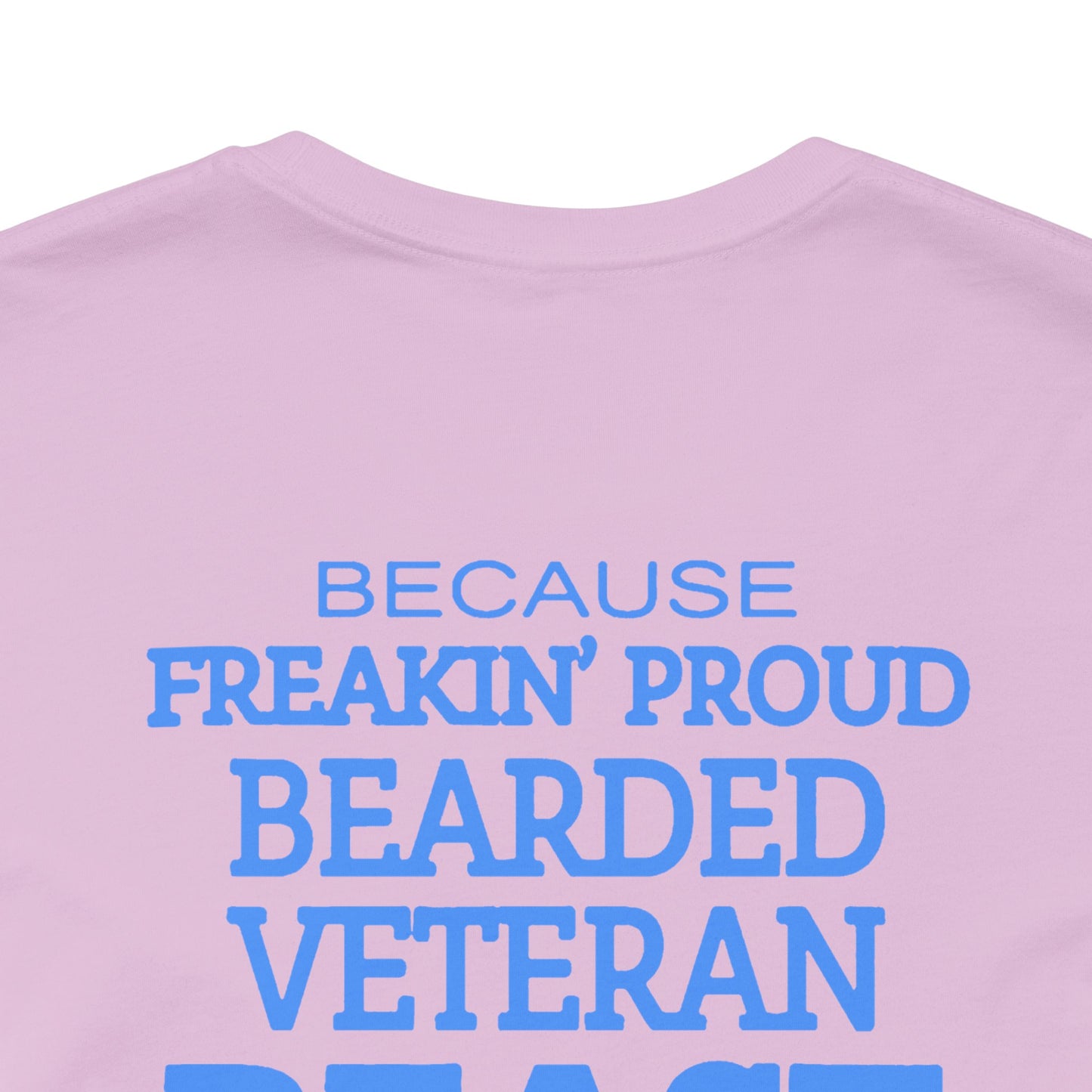 Bearded Veteran Beast T-Shirt Military Skull Beard Graphic Unisex Cotton Tee v46