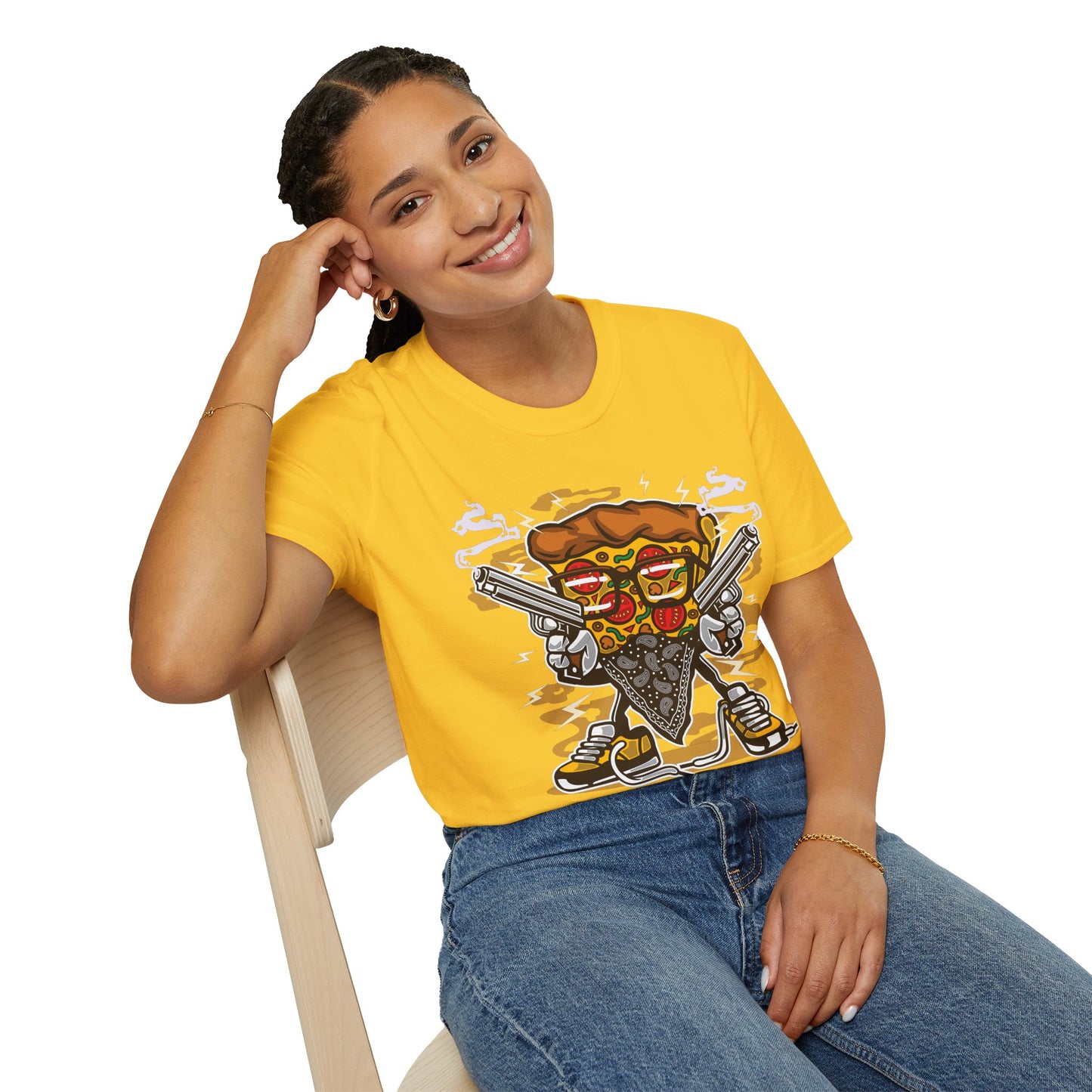 Cartoon Animation Tee Shirt Unisex Funny Graphic Gildan Softstyle 64000 Cotton Tee