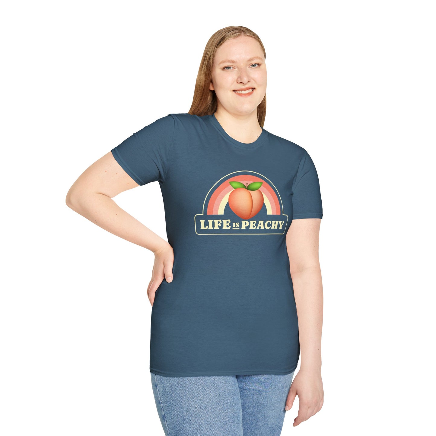 Food Tees, Funny Food T Shirts, Funny T Shirts, Shirt with Fruits, Shirt with Peach