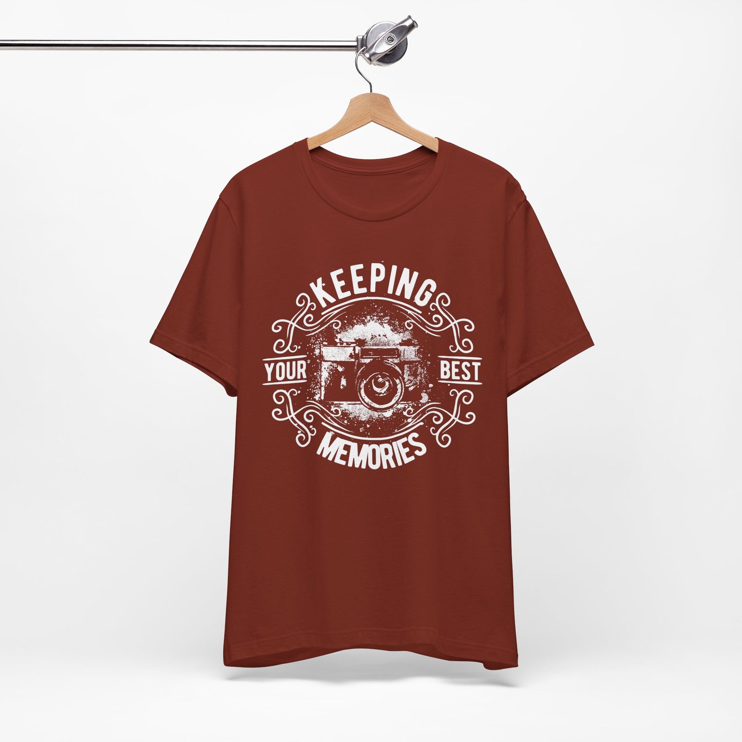 Keeping Your Best Memories T-Shirt Vintage Camera Graphic T-Shirt A-5