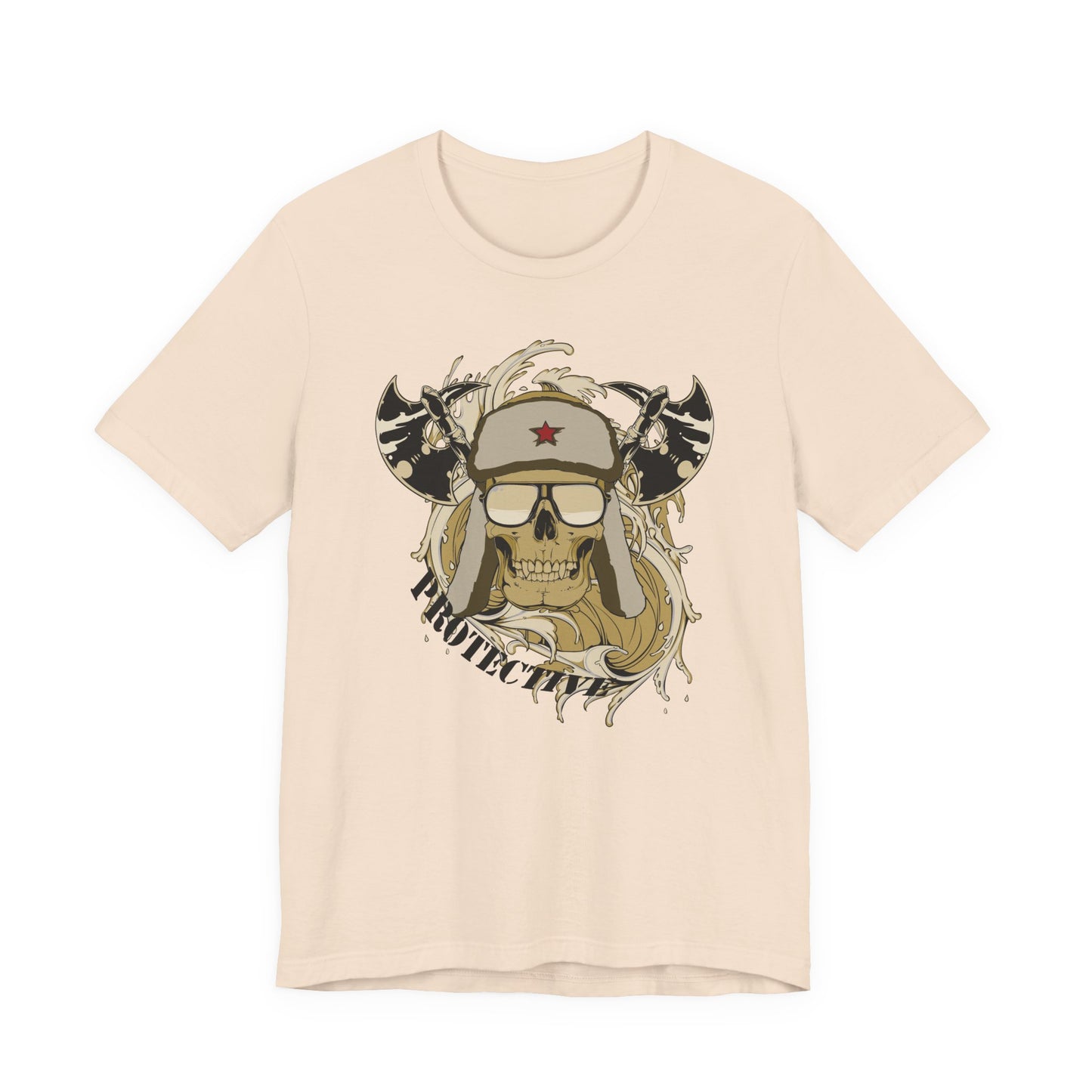 Viking Skull Graphic with Horned Helmet T-Shirt Captain Design Tee Art-41