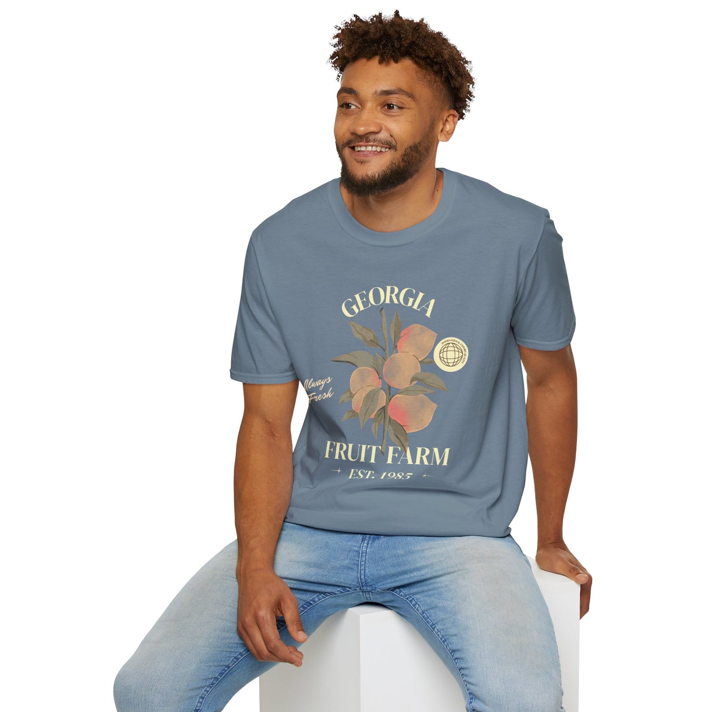 Food Tees, Funny Food T Shirts, Funny T Shirts, Shirt with Fruits, Shirt with Peach