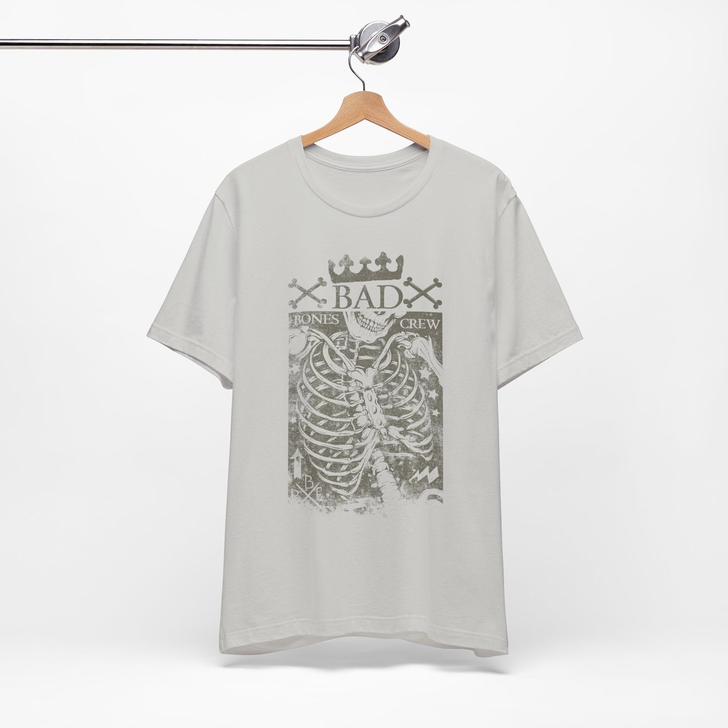 Skeleton Ribcage Tee Bones Crew Graphic Shirt A-10
