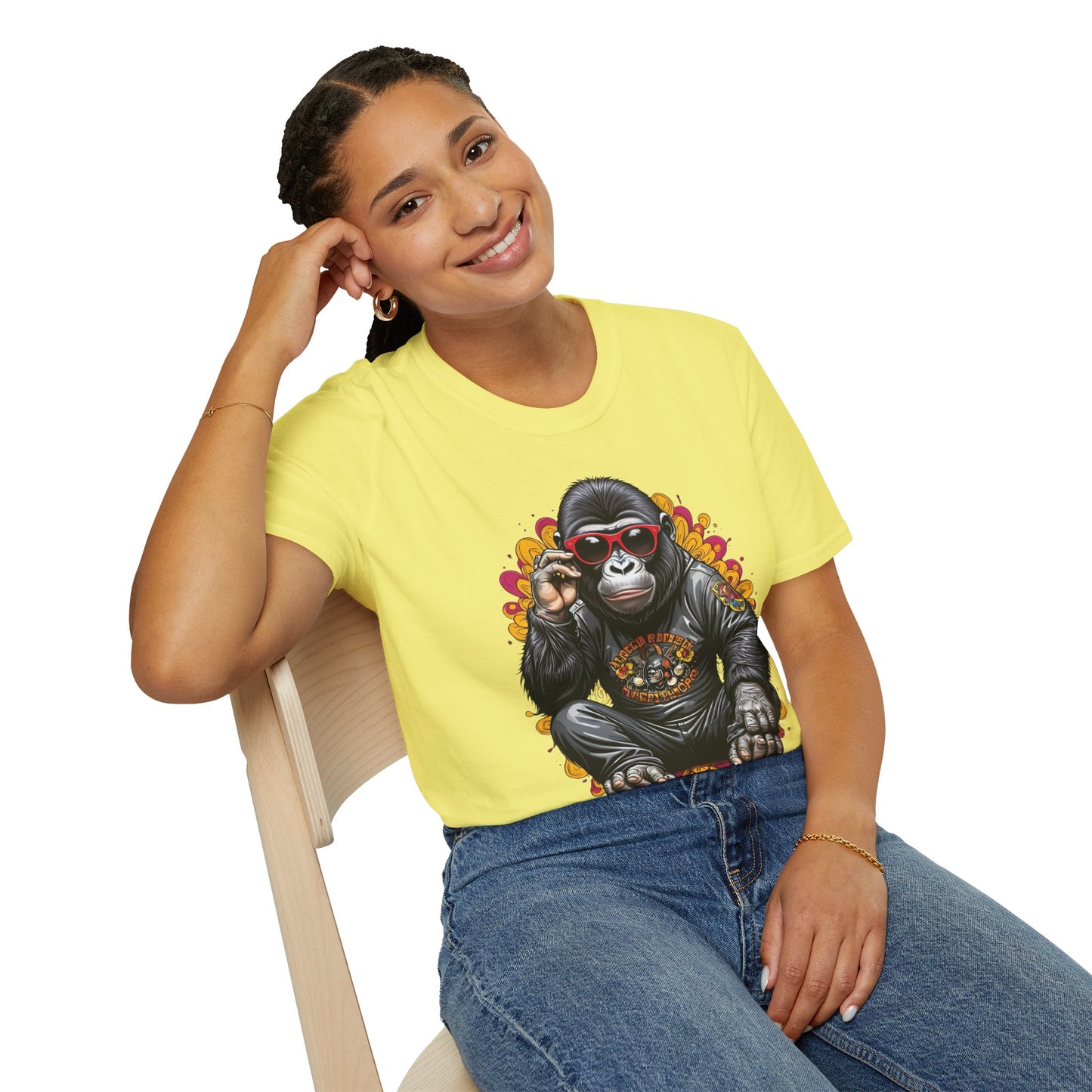 Animals Tees, Funny Animals Shirt, T Shirts with Funny Animals, T-Shirt with Gorilla, Monkey Tees