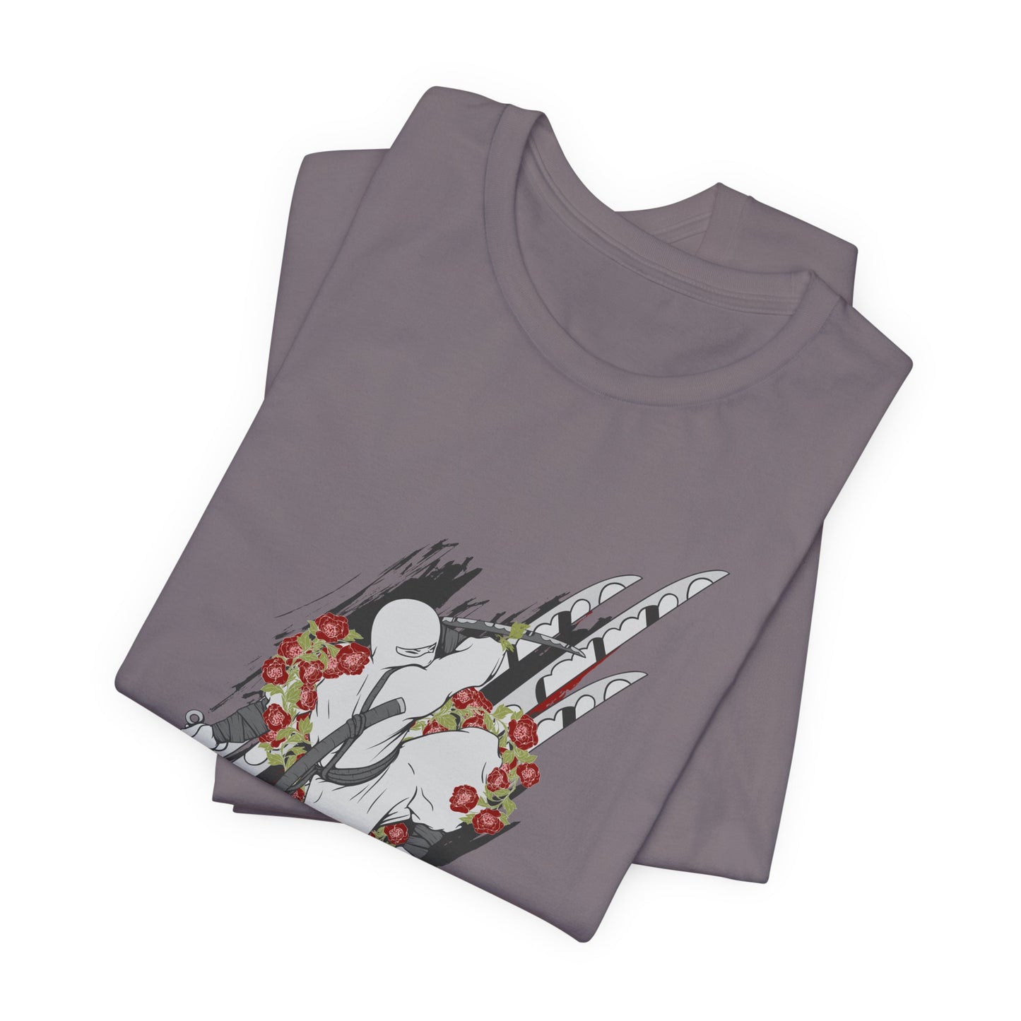 Ninja Samurai Artwork Graphic Unisex Cotton T-Shirt r5