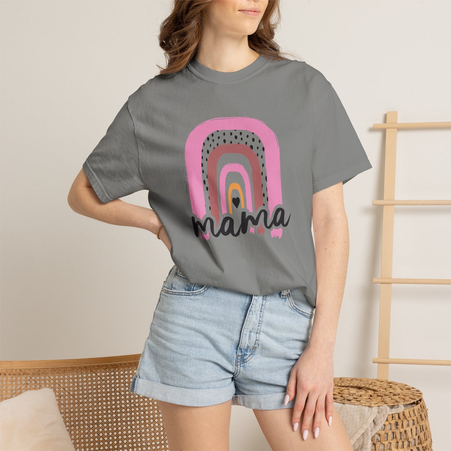 Mom T-shirt Mother's Day Mama Tee Unisex Comfort Colors Garment-Dyed Cotton h24