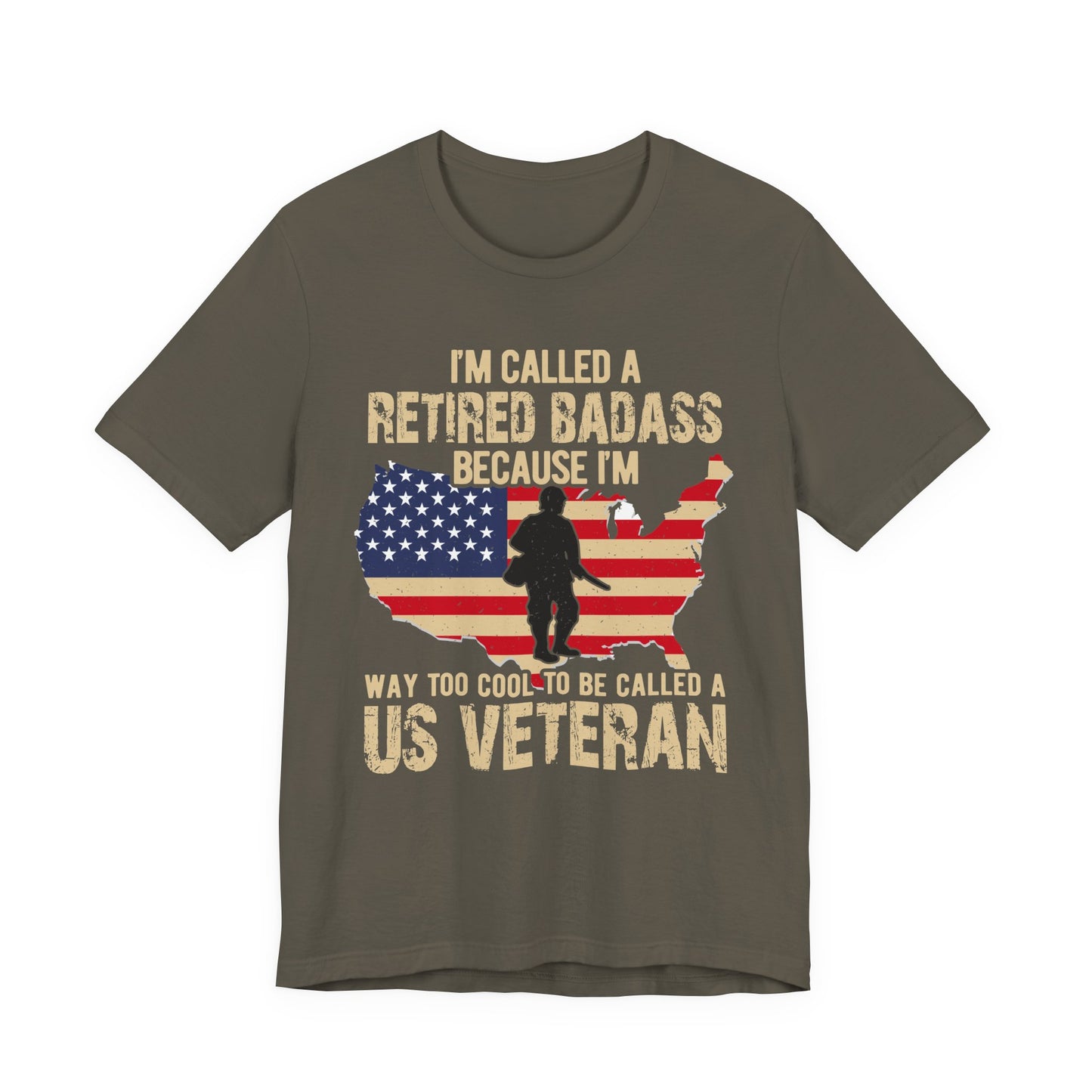 Army Veteran Patriotic Graphic Design Unisex Cotton T-Shirt v22