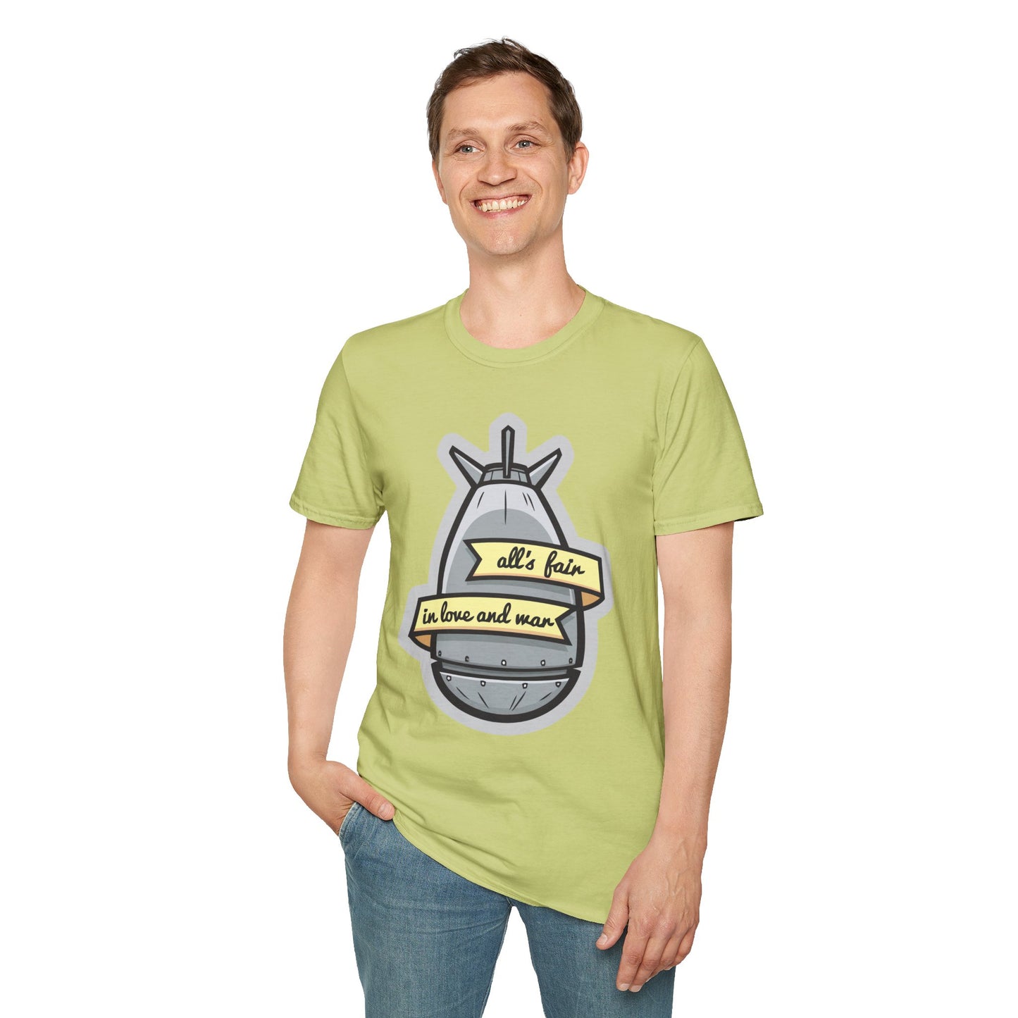Cartoon T Shirt Animation T Shirt Funny Tee Shirt Unisex Gildan Softstyle 64000 100 Percent Cotton