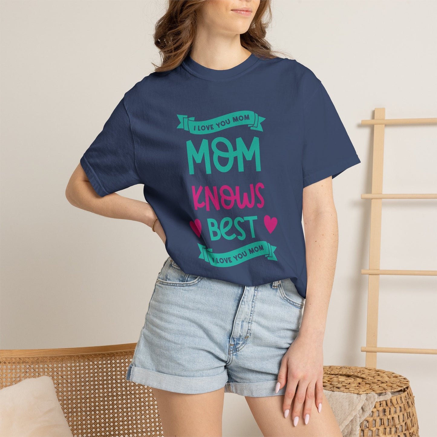Mom T-shirt Mother's Day Mama Tee Unisex Comfort Colors Garment-Dyed Cotton h16