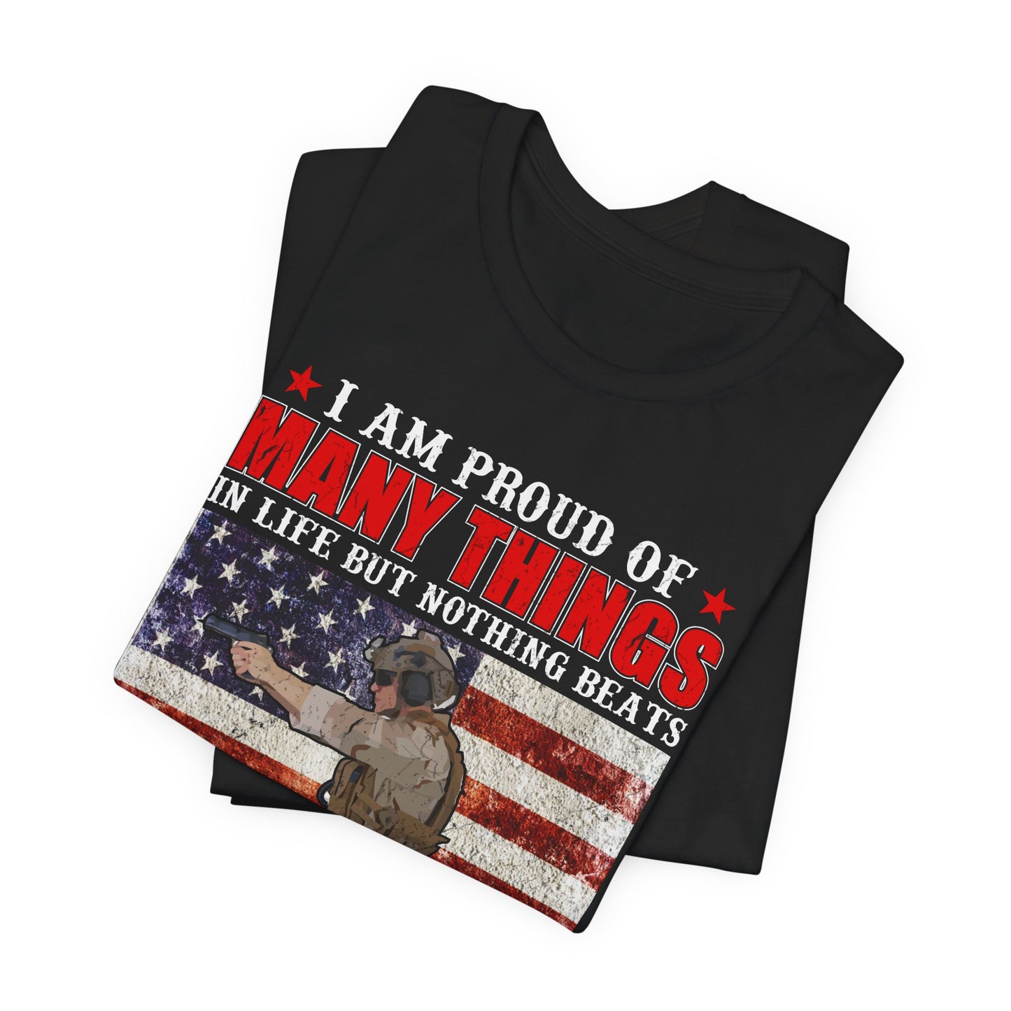 Veteran's Daughter T-Shirt American Flag Military Proud  Unisex Cotton Tee v28